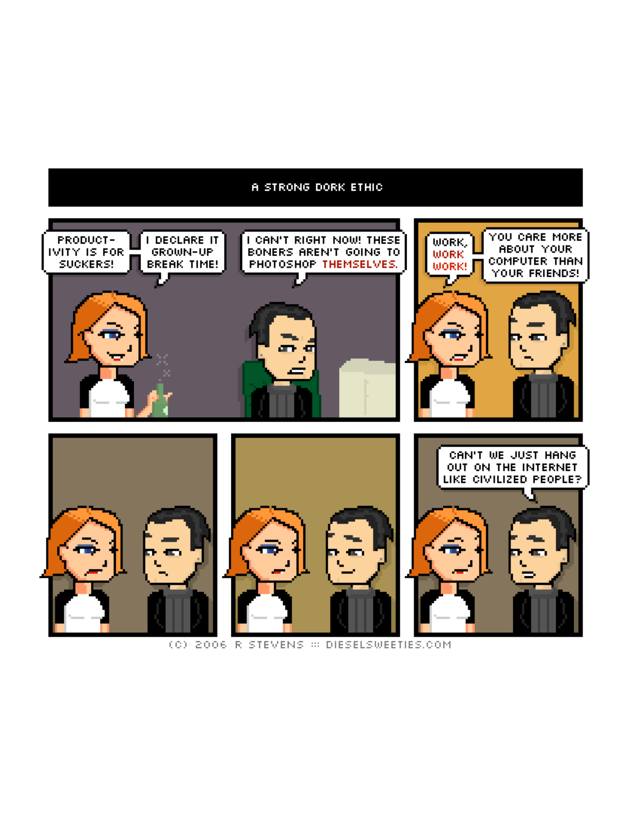 Diesel Sweeties (ebook volumes), page 120. Diesel Sweeties by R. Stevens, CC BY-NC. https://dieselsweeties.com/ebooks/