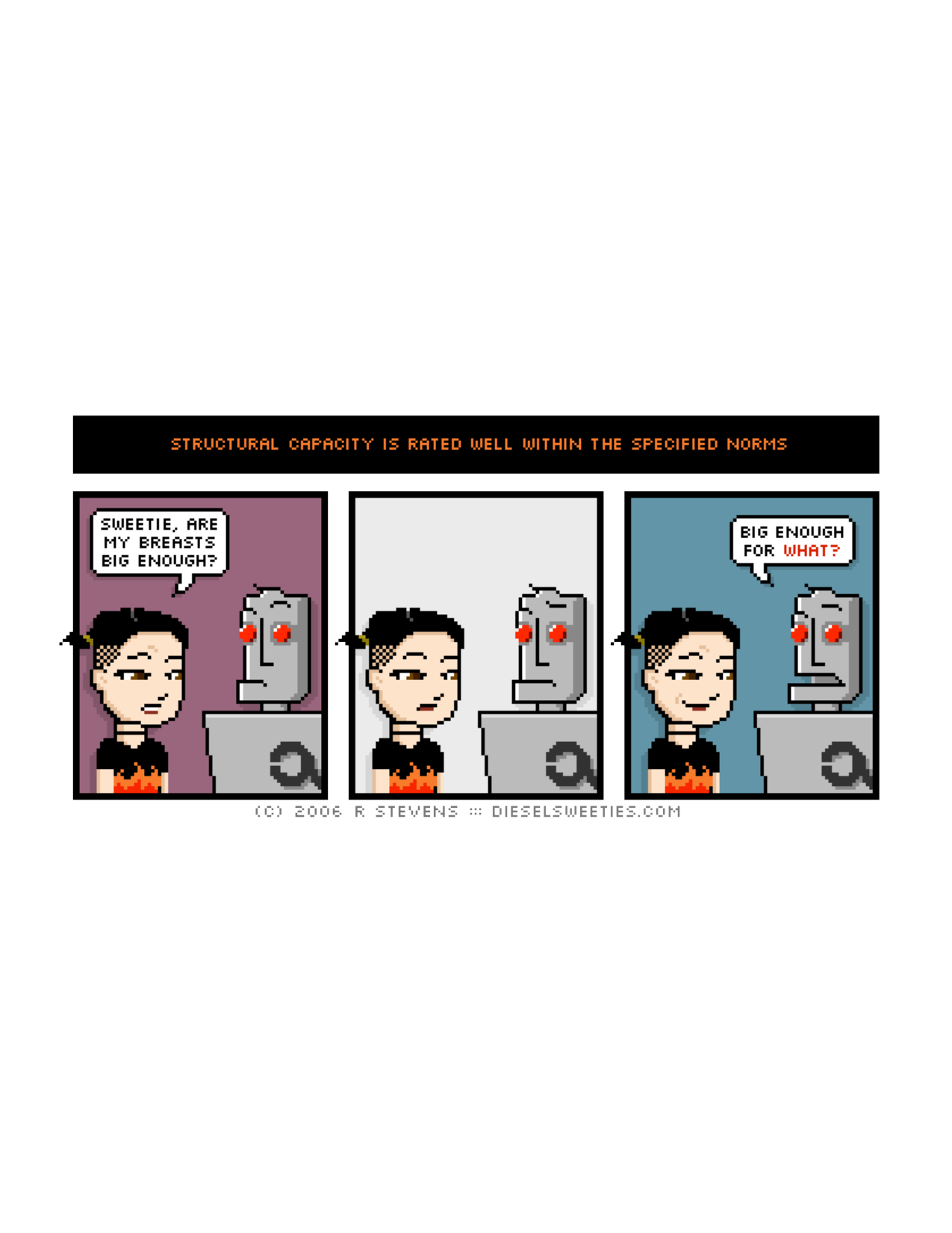 Diesel Sweeties (ebook volumes), page 139. Diesel Sweeties by R. Stevens, CC BY-NC. https://dieselsweeties.com/ebooks/