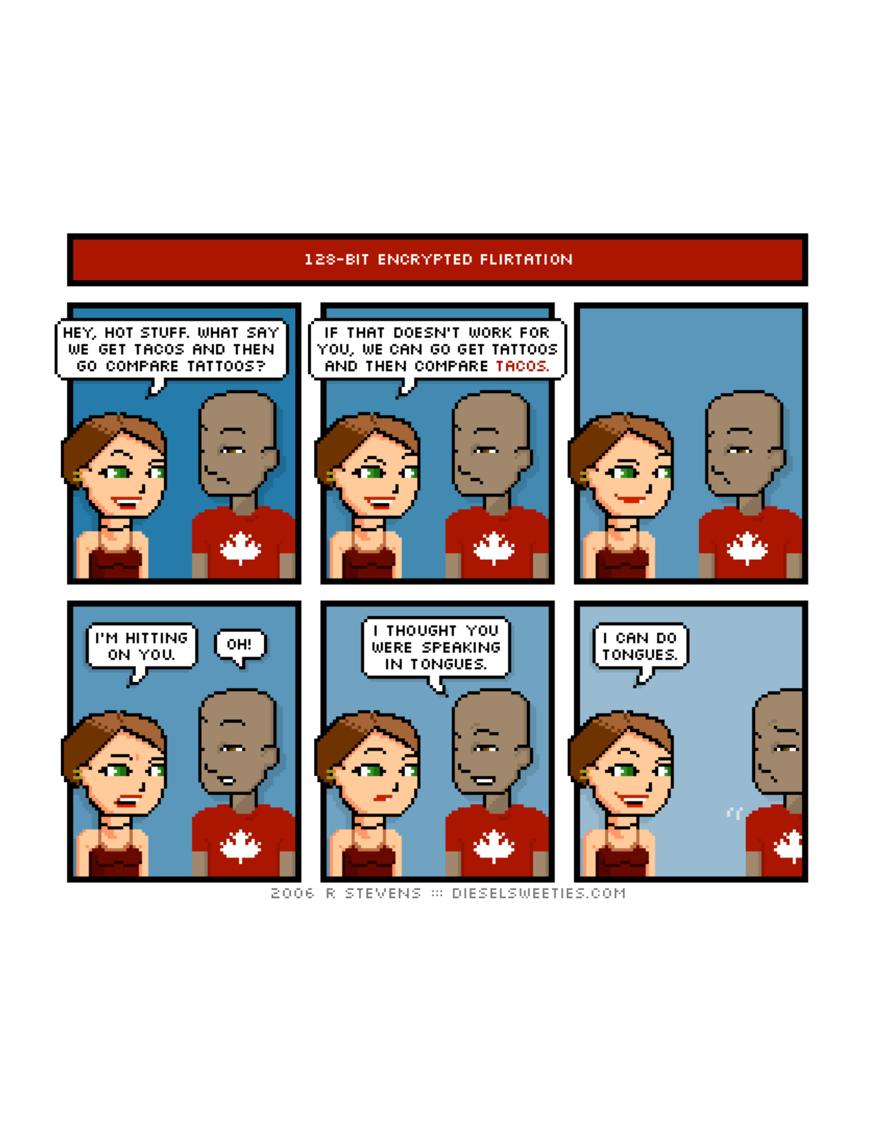 Diesel Sweeties (ebook volumes), page 157. Diesel Sweeties by R. Stevens, CC BY-NC. https://dieselsweeties.com/ebooks/