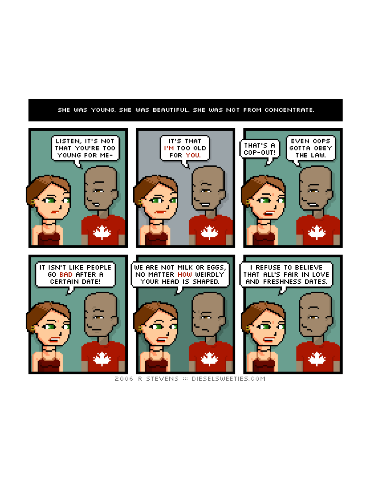 Diesel Sweeties (ebook volumes), page 159. Diesel Sweeties by R. Stevens, CC BY-NC. https://dieselsweeties.com/ebooks/
