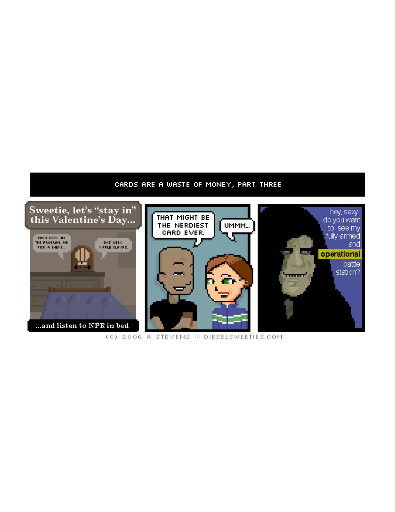 Diesel Sweeties (ebook volumes), page 22. Diesel Sweeties by R. Stevens, CC BY-NC. https://dieselsweeties.com/ebooks/