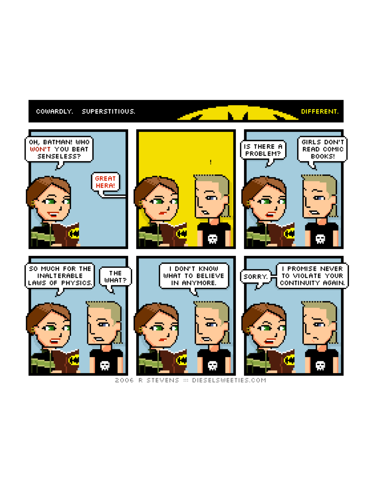 Diesel Sweeties (ebook volumes), page 49. Diesel Sweeties by R. Stevens, CC BY-NC. https://dieselsweeties.com/ebooks/