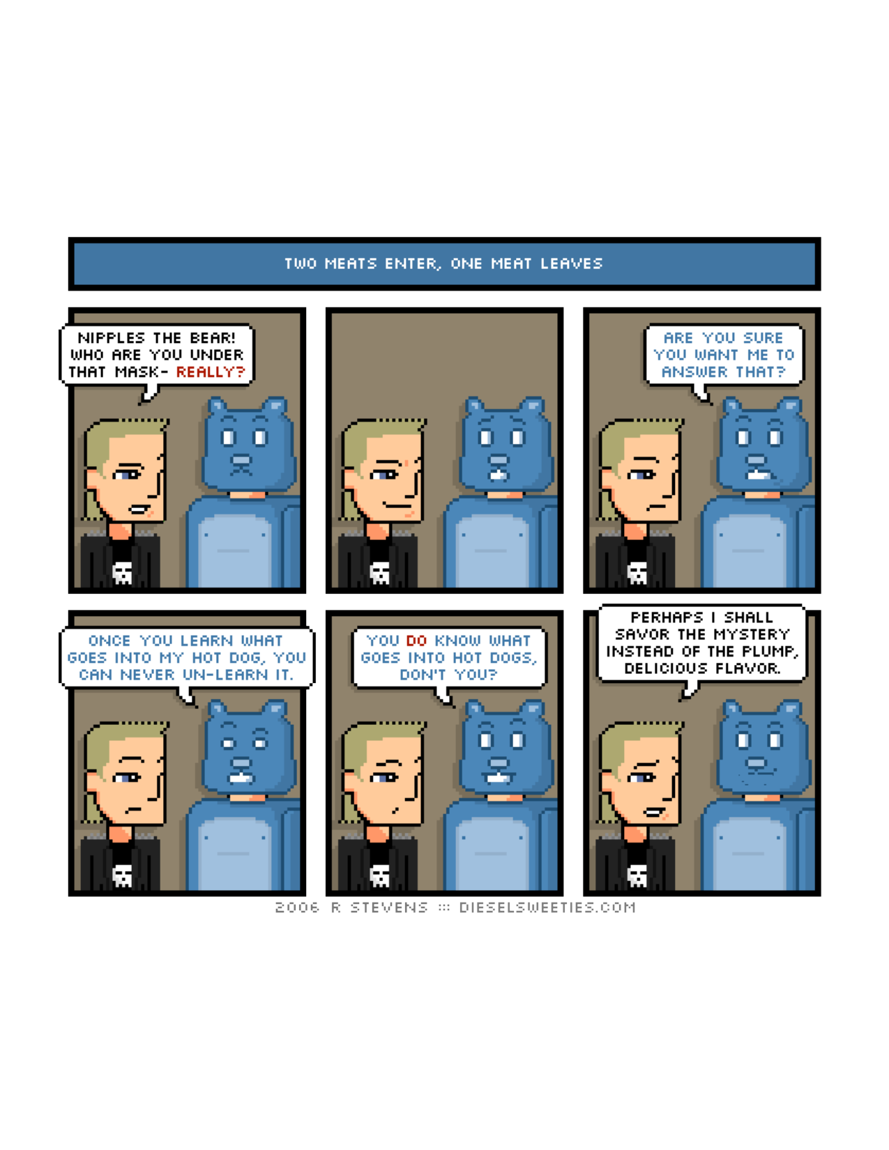 Diesel Sweeties (ebook volumes), page 6. Diesel Sweeties by R. Stevens, CC BY-NC. https://dieselsweeties.com/ebooks/