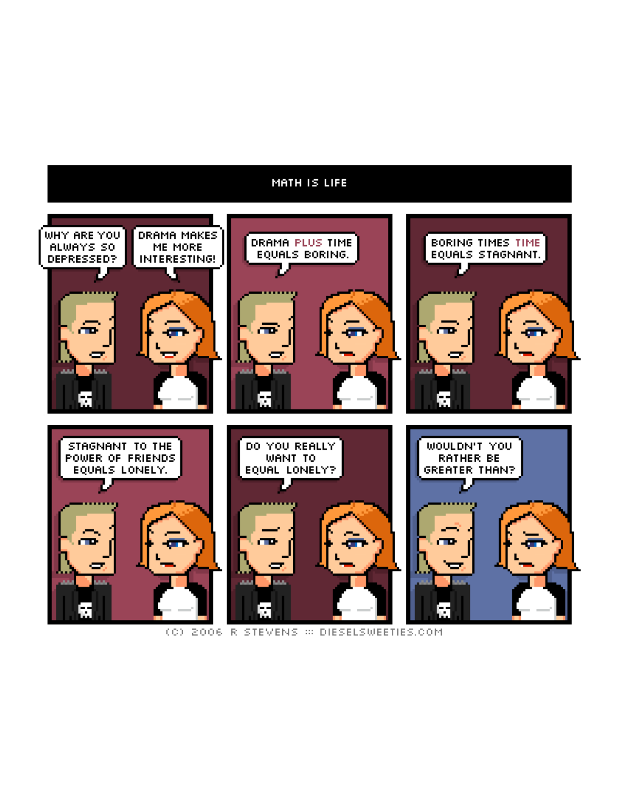 Diesel Sweeties (ebook volumes), page 54. Diesel Sweeties by R. Stevens, CC BY-NC. https://dieselsweeties.com/ebooks/