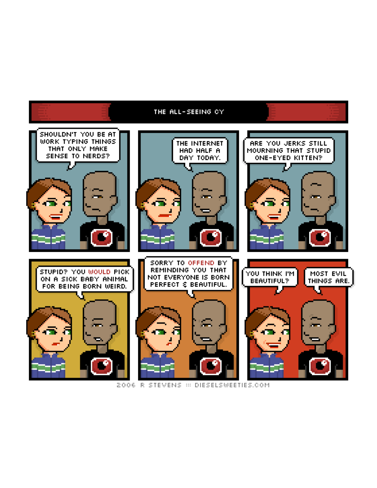 Diesel Sweeties (ebook volumes), page 7. Diesel Sweeties by R. Stevens, CC BY-NC. https://dieselsweeties.com/ebooks/