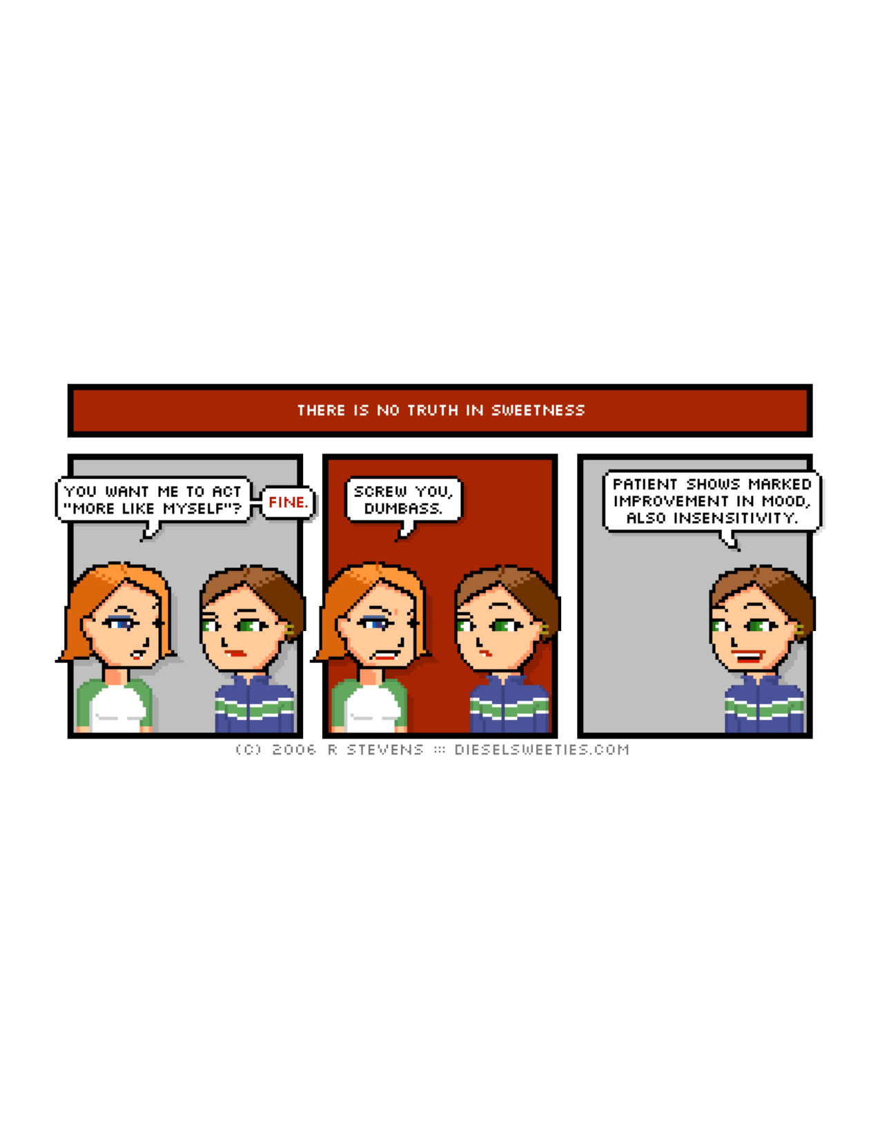 Diesel Sweeties (ebook volumes), page 8. Diesel Sweeties by R. Stevens, CC BY-NC. https://dieselsweeties.com/ebooks/