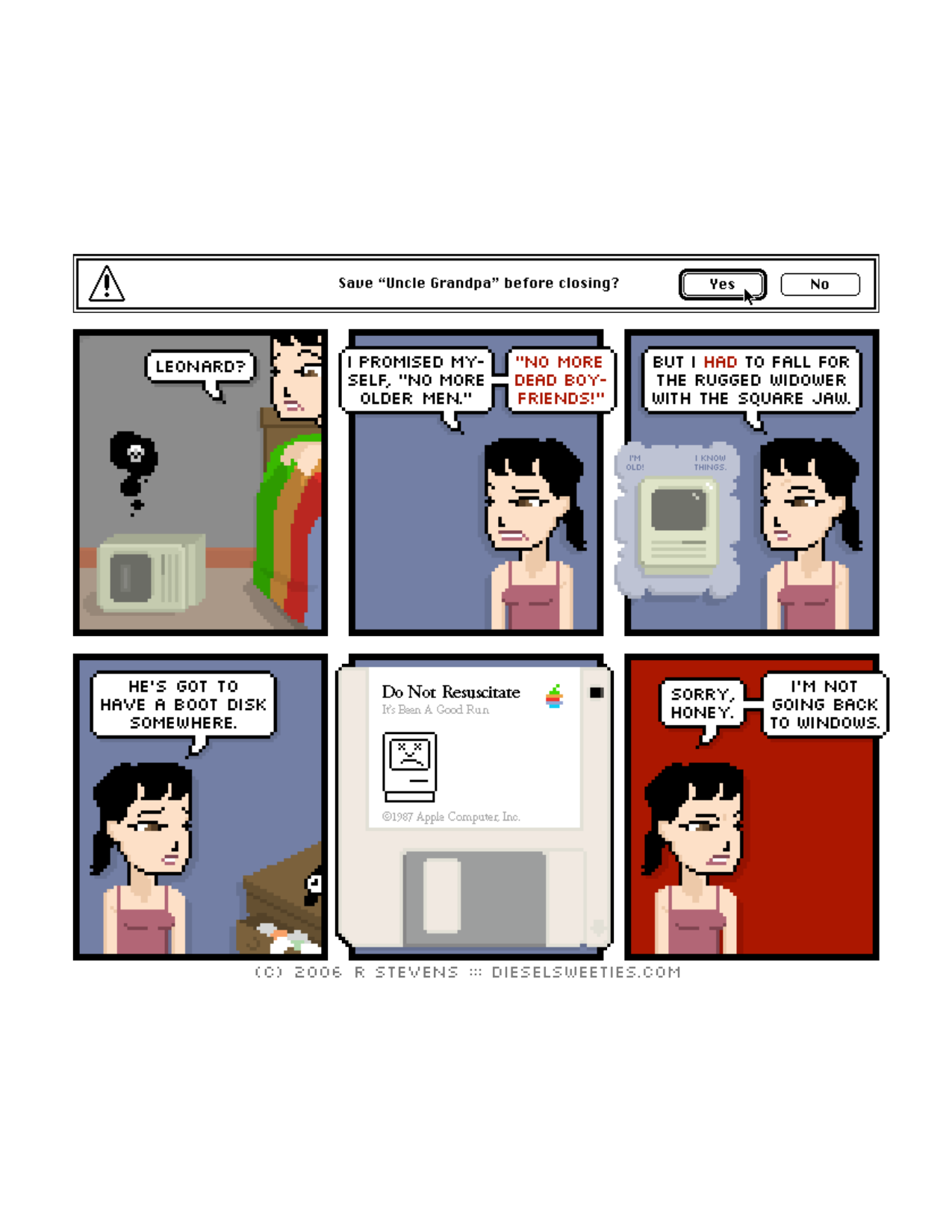 Diesel Sweeties (ebook volumes), page 74. Diesel Sweeties by R. Stevens, CC BY-NC. https://dieselsweeties.com/ebooks/