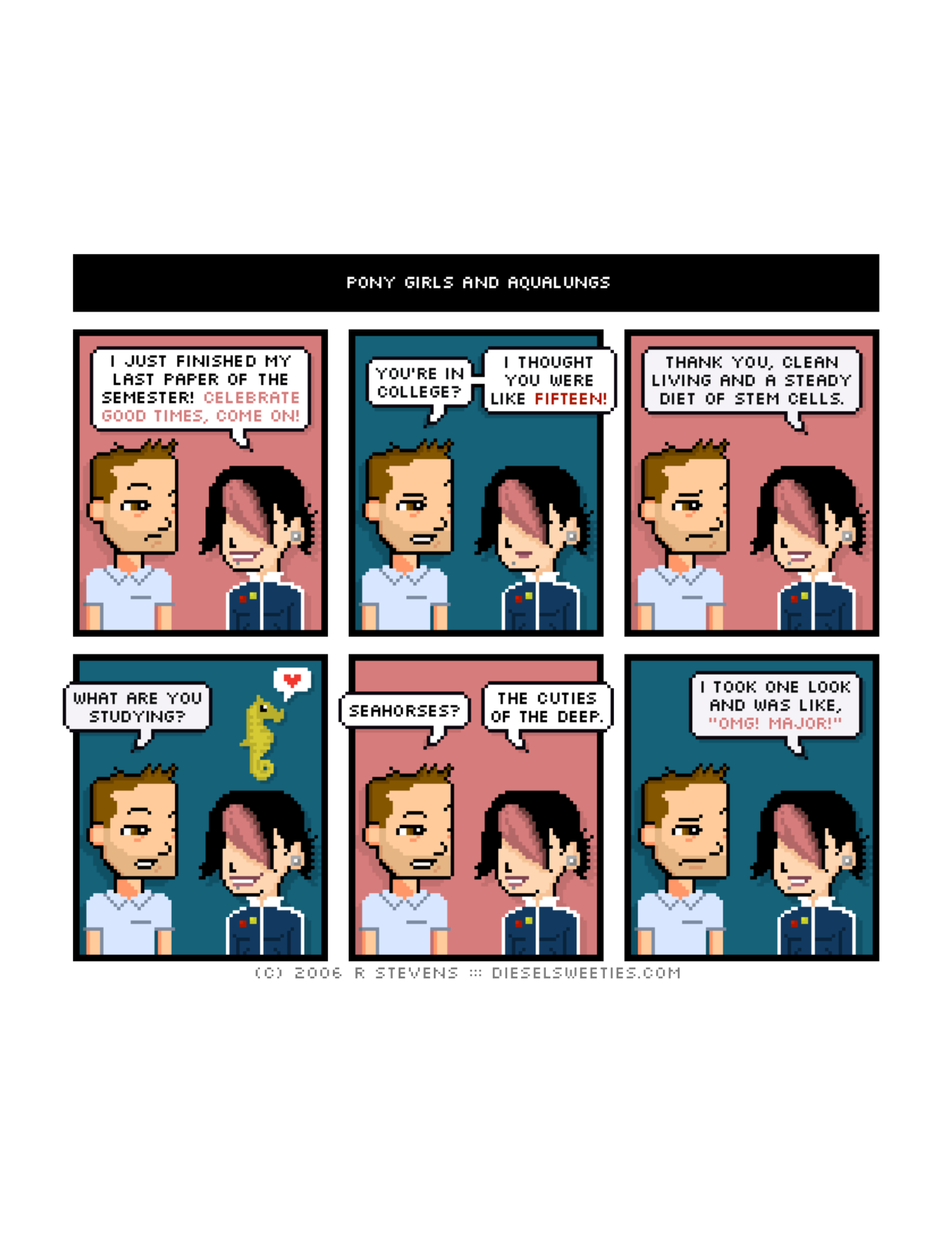Diesel Sweeties (ebook volumes), page 85. Diesel Sweeties by R. Stevens, CC BY-NC. https://dieselsweeties.com/ebooks/