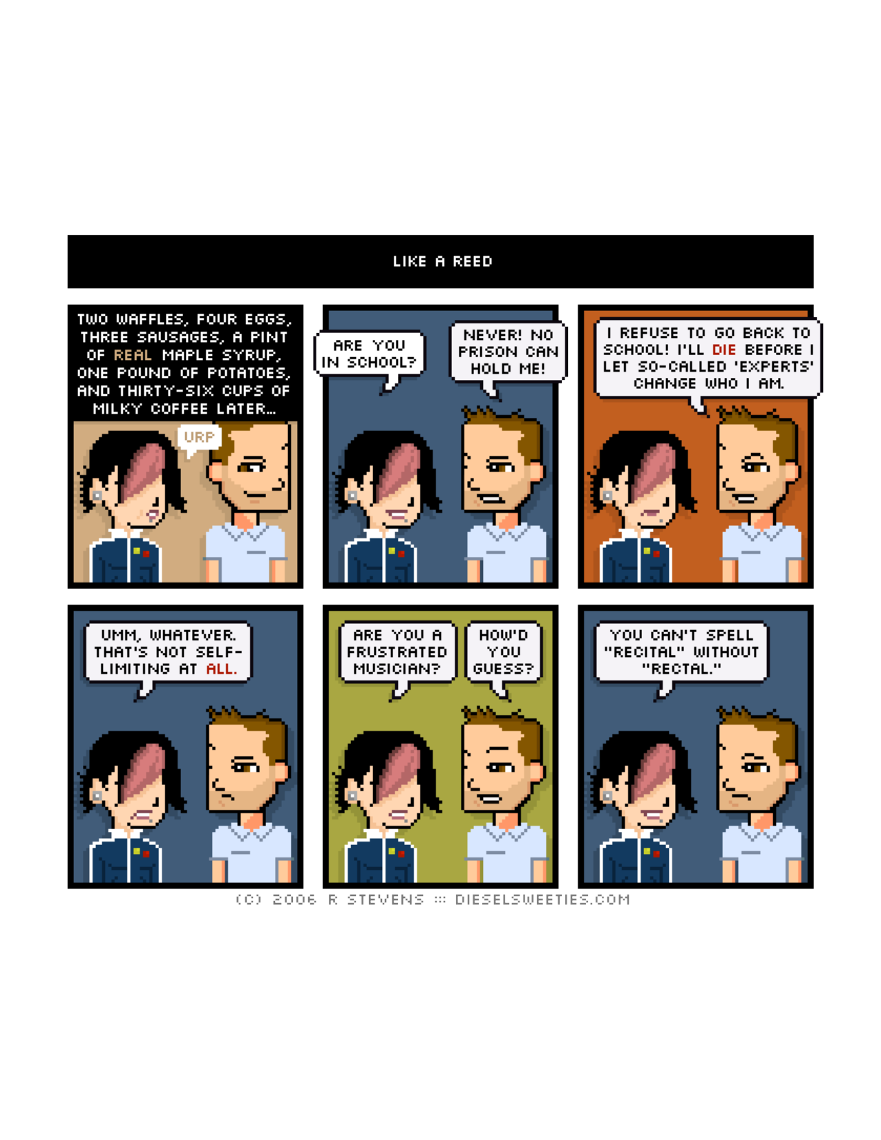 Diesel Sweeties (ebook volumes), page 87. Diesel Sweeties by R. Stevens, CC BY-NC. https://dieselsweeties.com/ebooks/