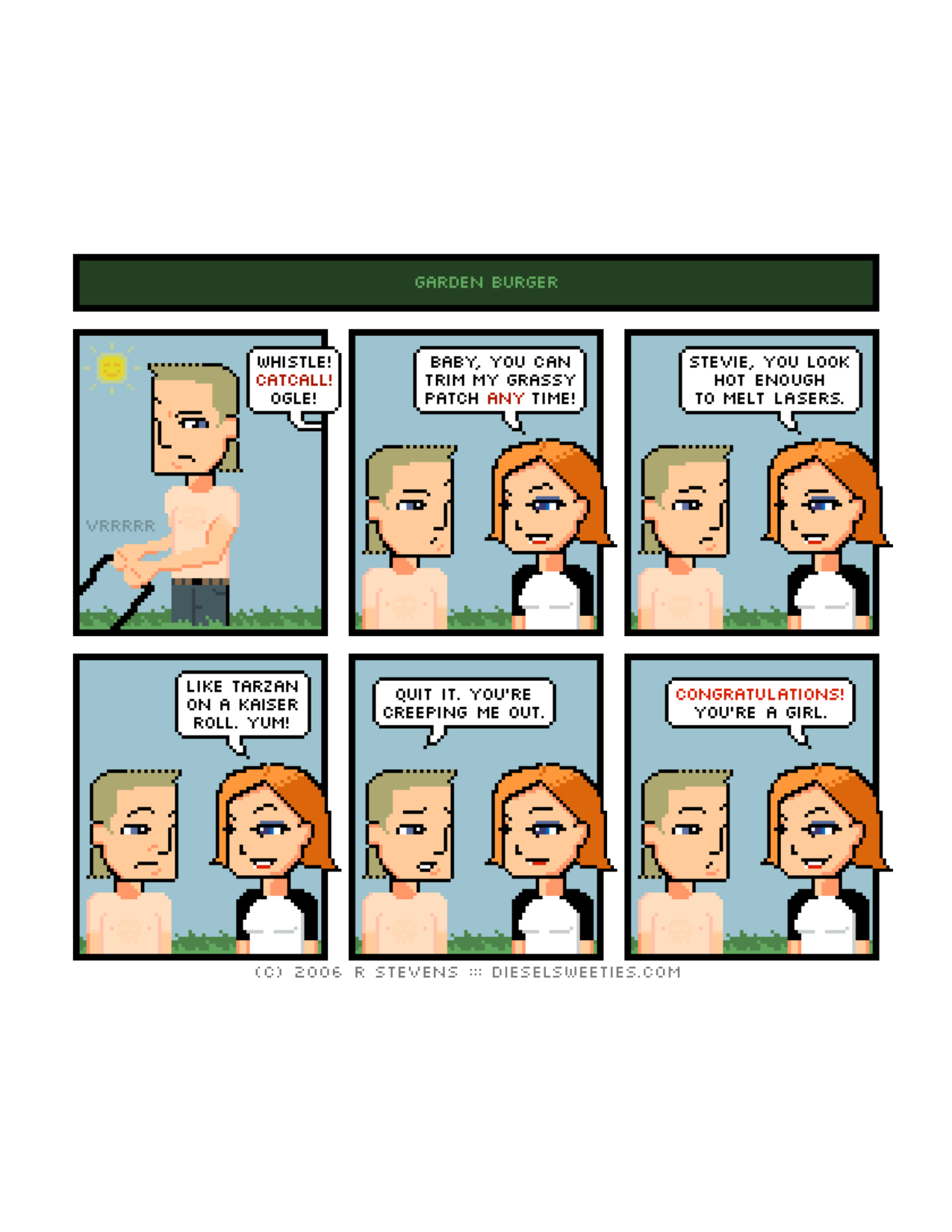 Diesel Sweeties (ebook volumes), page 98. Diesel Sweeties by R. Stevens, CC BY-NC. https://dieselsweeties.com/ebooks/