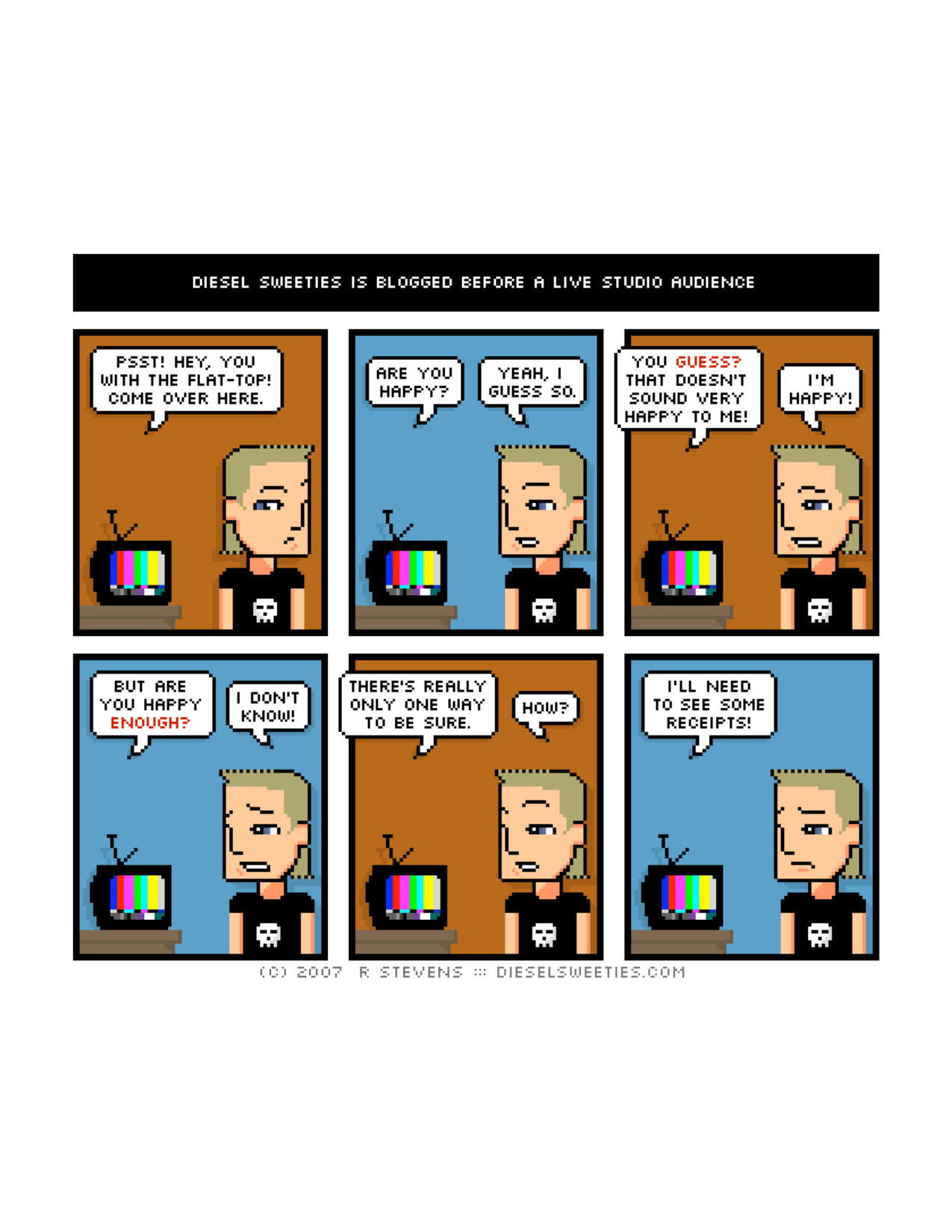 Diesel Sweeties (ebook volumes), page 105. Diesel Sweeties by R. Stevens, CC BY-NC. https://dieselsweeties.com/ebooks/