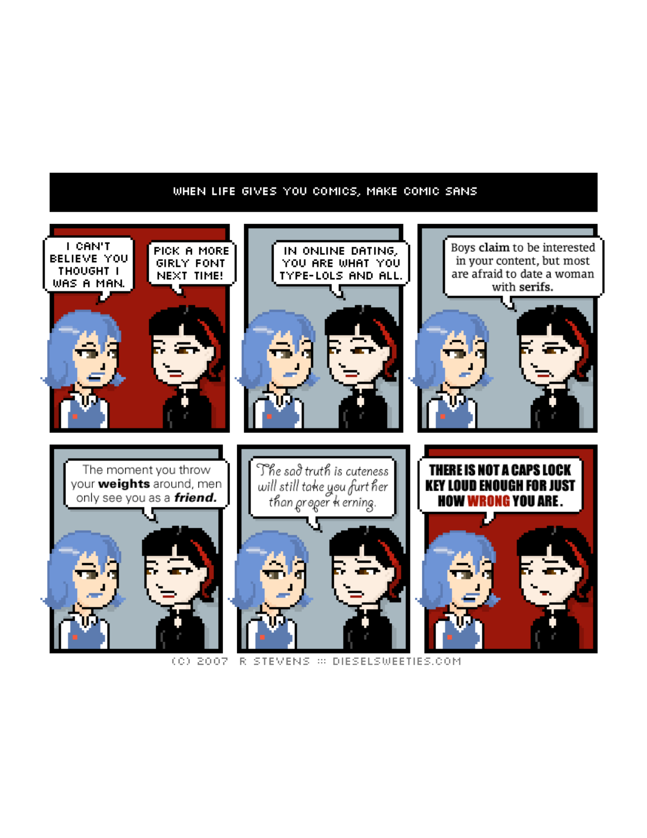 Diesel Sweeties (ebook volumes), page 113. Diesel Sweeties by R. Stevens, CC BY-NC. https://dieselsweeties.com/ebooks/