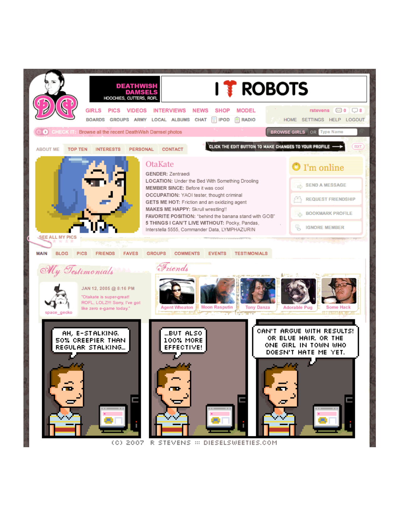 Diesel Sweeties (ebook volumes), page 116. Diesel Sweeties by R. Stevens, CC BY-NC. https://dieselsweeties.com/ebooks/