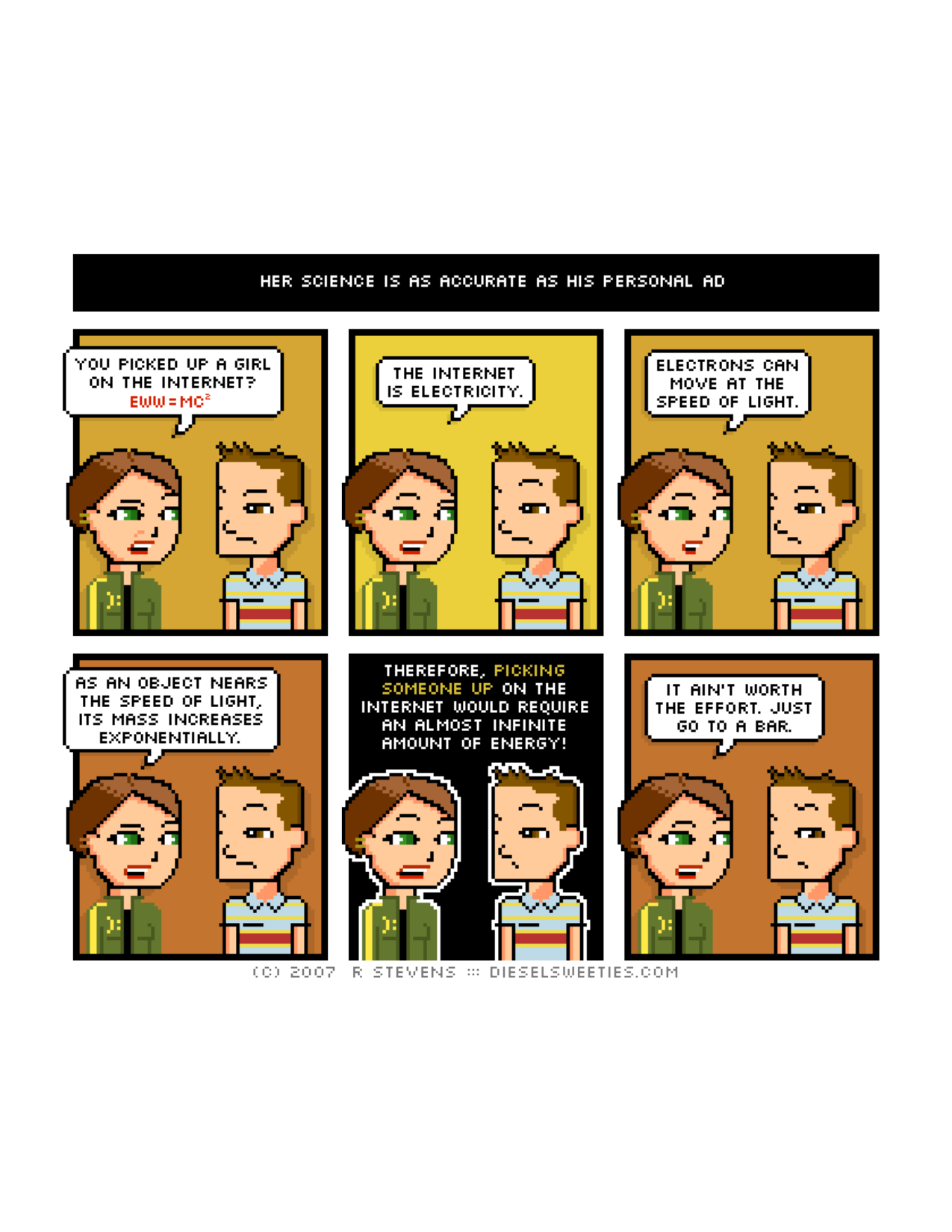 Diesel Sweeties (ebook volumes), page 118. Diesel Sweeties by R. Stevens, CC BY-NC. https://dieselsweeties.com/ebooks/