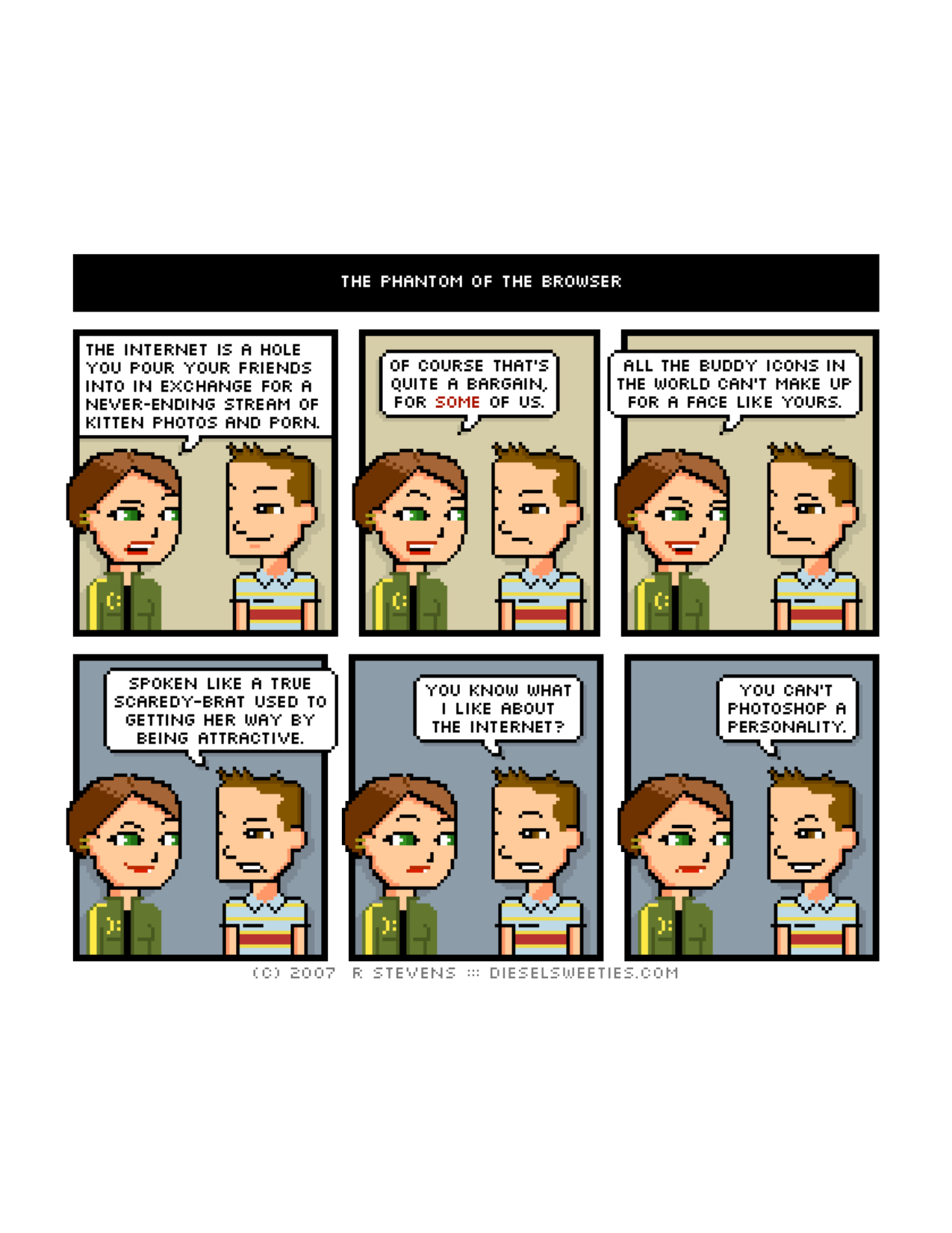 Diesel Sweeties (ebook volumes), page 119. Diesel Sweeties by R. Stevens, CC BY-NC. https://dieselsweeties.com/ebooks/
