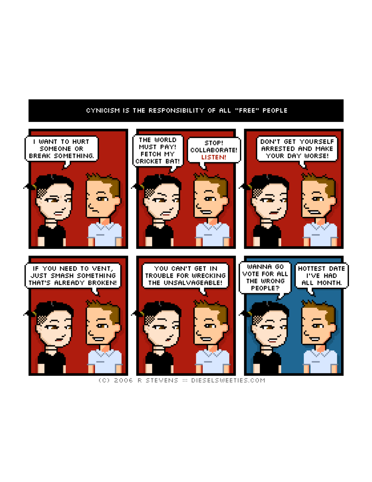 Diesel Sweeties (ebook volumes), page 13. Diesel Sweeties by R. Stevens, CC BY-NC. https://dieselsweeties.com/ebooks/