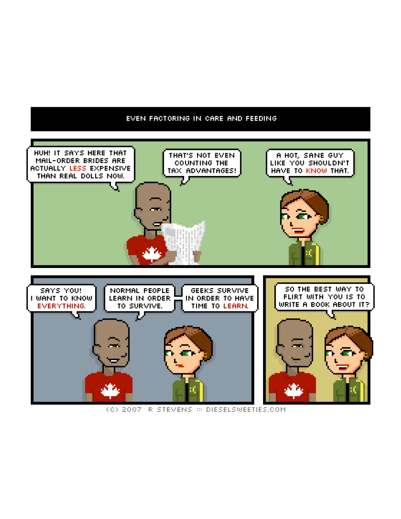Diesel Sweeties (ebook volumes), page 128. Diesel Sweeties by R. Stevens, CC BY-NC. https://dieselsweeties.com/ebooks/