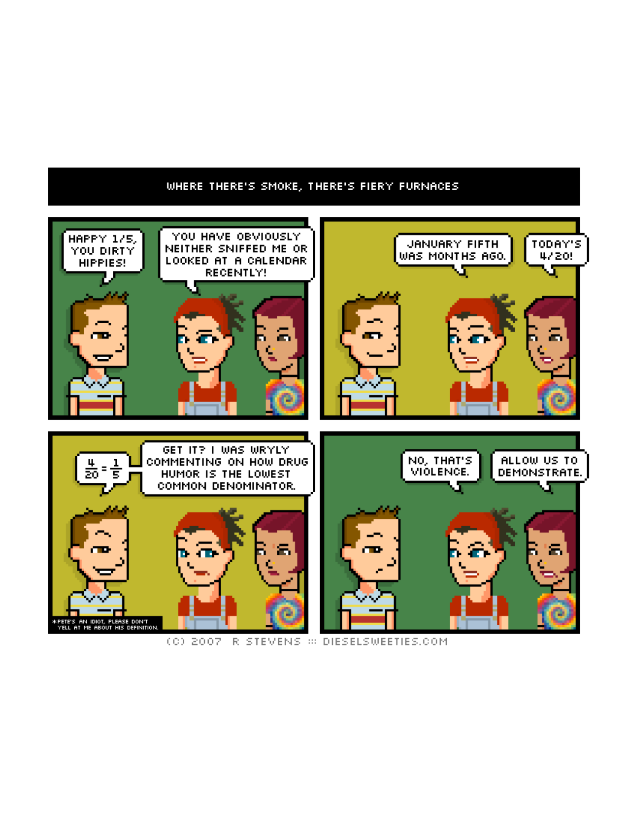 Diesel Sweeties (ebook volumes), page 131. Diesel Sweeties by R. Stevens, CC BY-NC. https://dieselsweeties.com/ebooks/