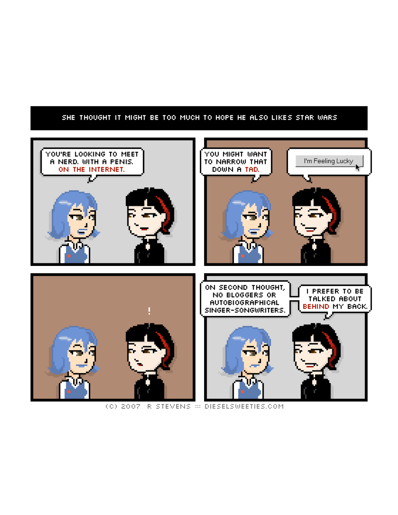 Diesel Sweeties (ebook volumes), page 150. Diesel Sweeties by R. Stevens, CC BY-NC. https://dieselsweeties.com/ebooks/