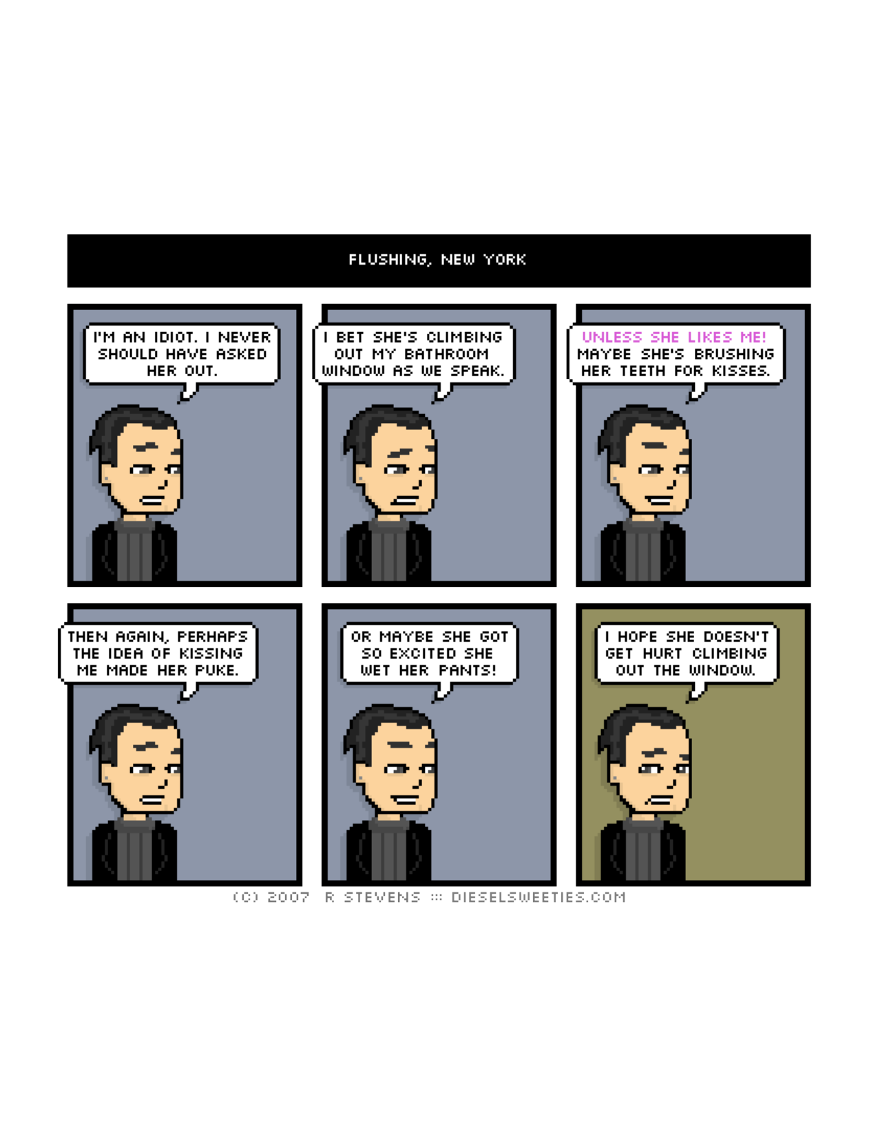 Diesel Sweeties (ebook volumes), page 173. Diesel Sweeties by R. Stevens, CC BY-NC. https://dieselsweeties.com/ebooks/