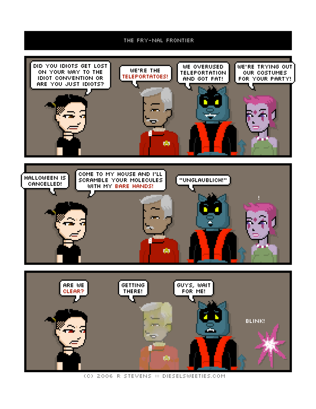 Diesel Sweeties (ebook volumes), page 4. Diesel Sweeties by R. Stevens, CC BY-NC. https://dieselsweeties.com/ebooks/