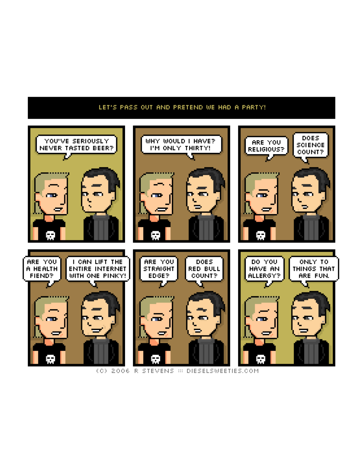 Diesel Sweeties (ebook volumes), page 37. Diesel Sweeties by R. Stevens, CC BY-NC. https://dieselsweeties.com/ebooks/