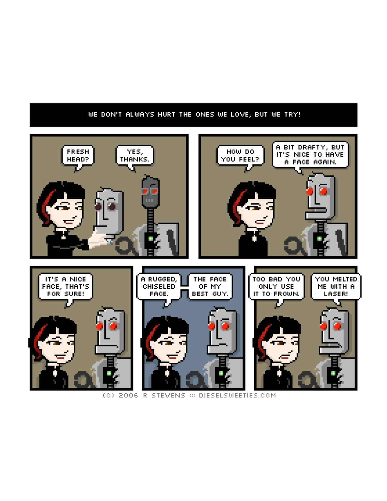 Diesel Sweeties (ebook volumes), page 41. Diesel Sweeties by R. Stevens, CC BY-NC. https://dieselsweeties.com/ebooks/