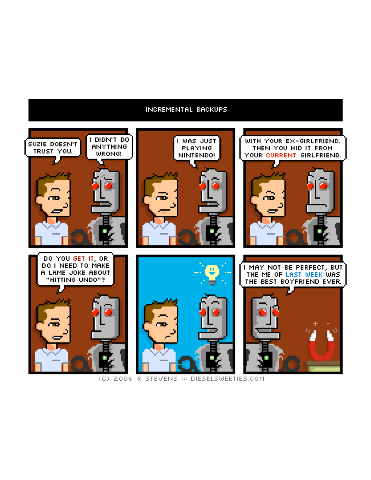 Diesel Sweeties (ebook volumes), page 47. Diesel Sweeties by R. Stevens, CC BY-NC. https://dieselsweeties.com/ebooks/