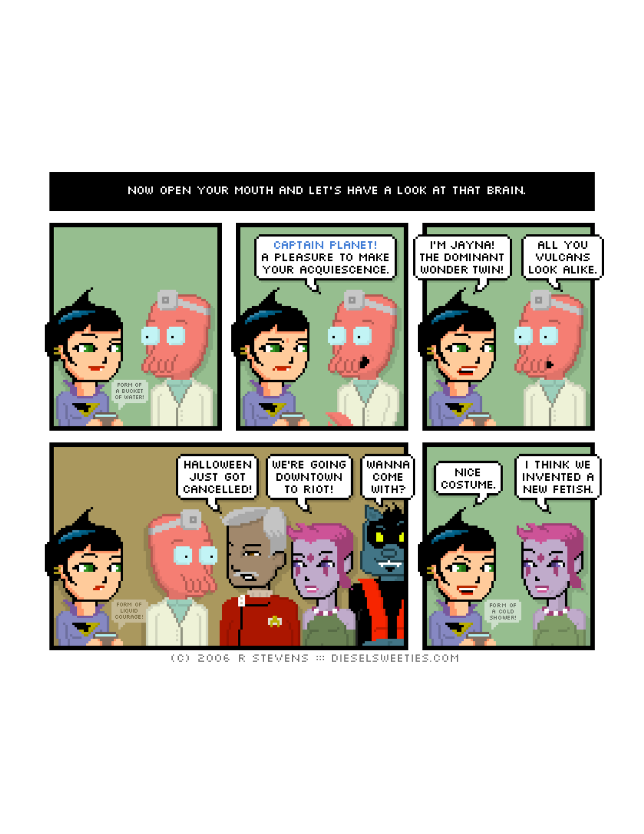 Diesel Sweeties (ebook volumes), page 6. Diesel Sweeties by R. Stevens, CC BY-NC. https://dieselsweeties.com/ebooks/
