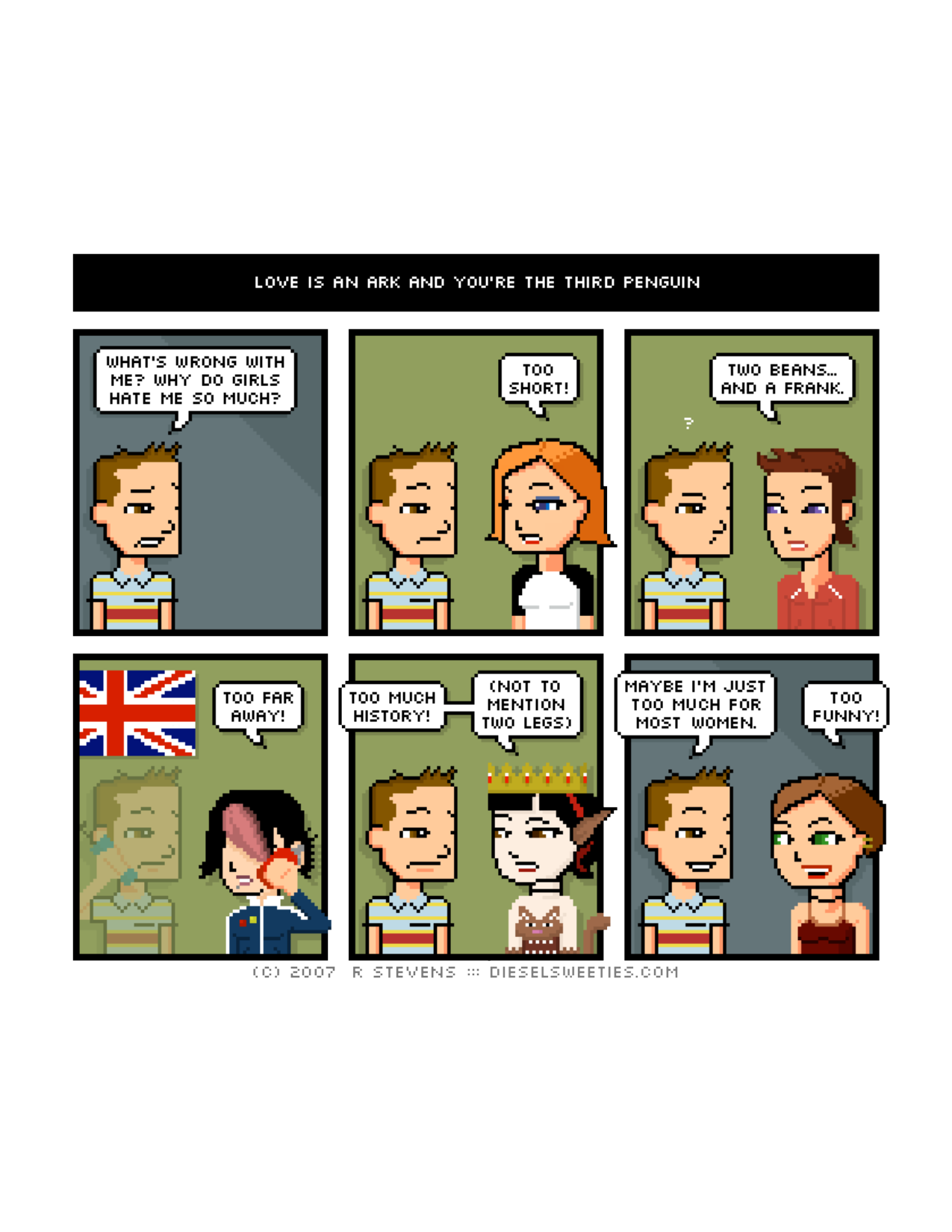 Diesel Sweeties (ebook volumes), page 63. Diesel Sweeties by R. Stevens, CC BY-NC. https://dieselsweeties.com/ebooks/