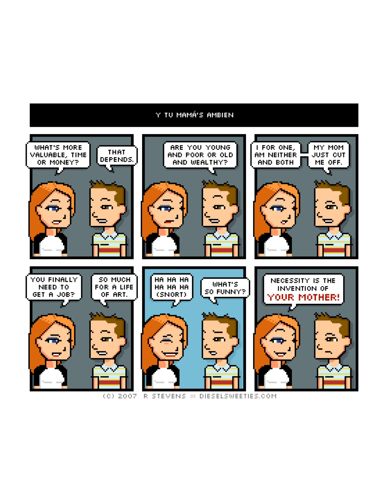 Diesel Sweeties (ebook volumes), page 71. Diesel Sweeties by R. Stevens, CC BY-NC. https://dieselsweeties.com/ebooks/