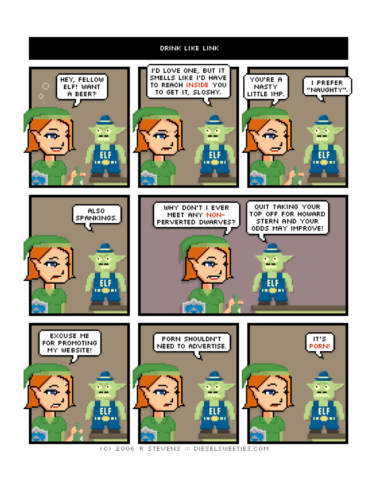 Diesel Sweeties (ebook volumes), page 9. Diesel Sweeties by R. Stevens, CC BY-NC. https://dieselsweeties.com/ebooks/