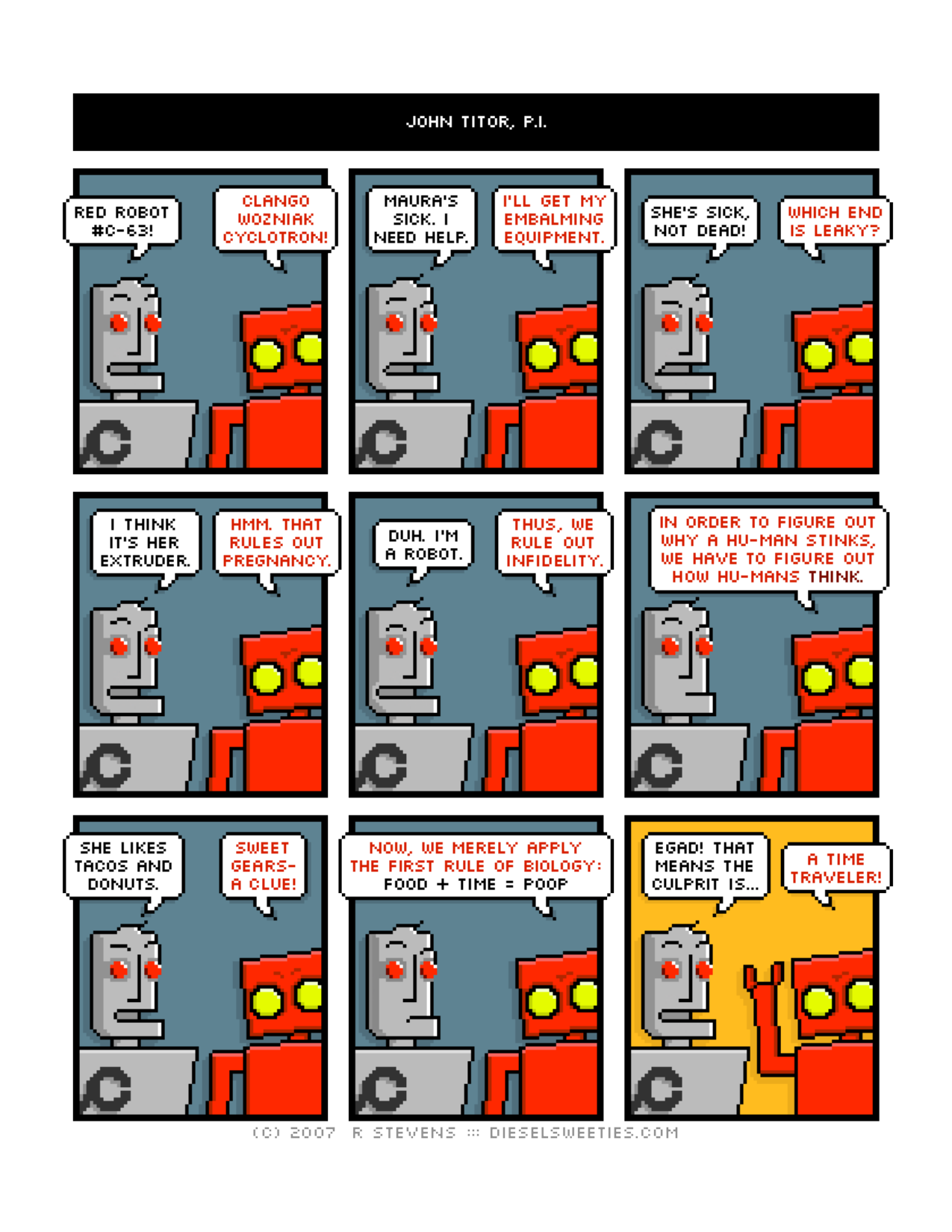 Diesel Sweeties (ebook volumes), page 98. Diesel Sweeties by R. Stevens, CC BY-NC. https://dieselsweeties.com/ebooks/