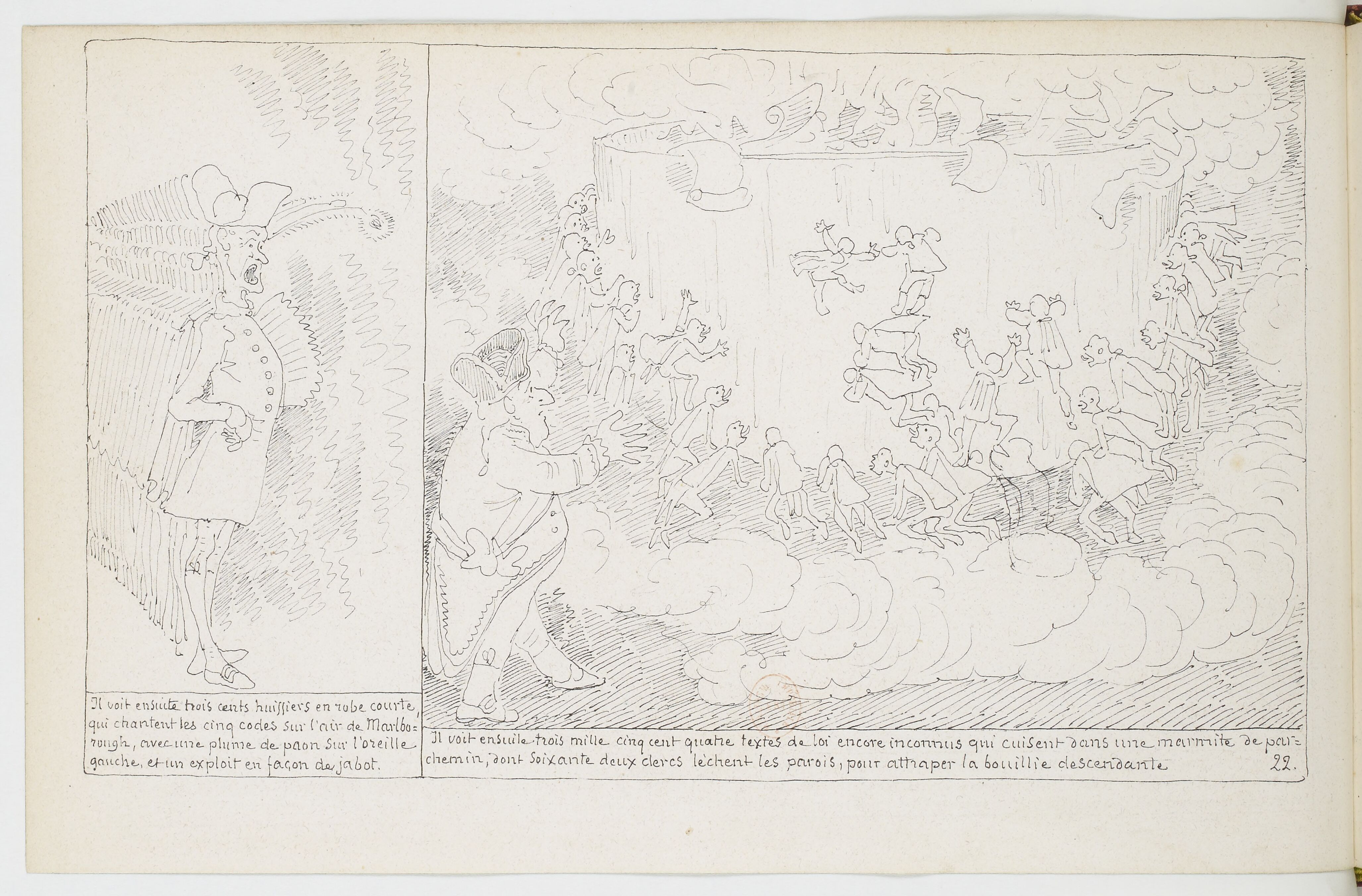 Le Docteur Festus (Rodolphe Töpffer, 1840), page 22. Domaine public. Source gallica.bnf.fr / BnF.