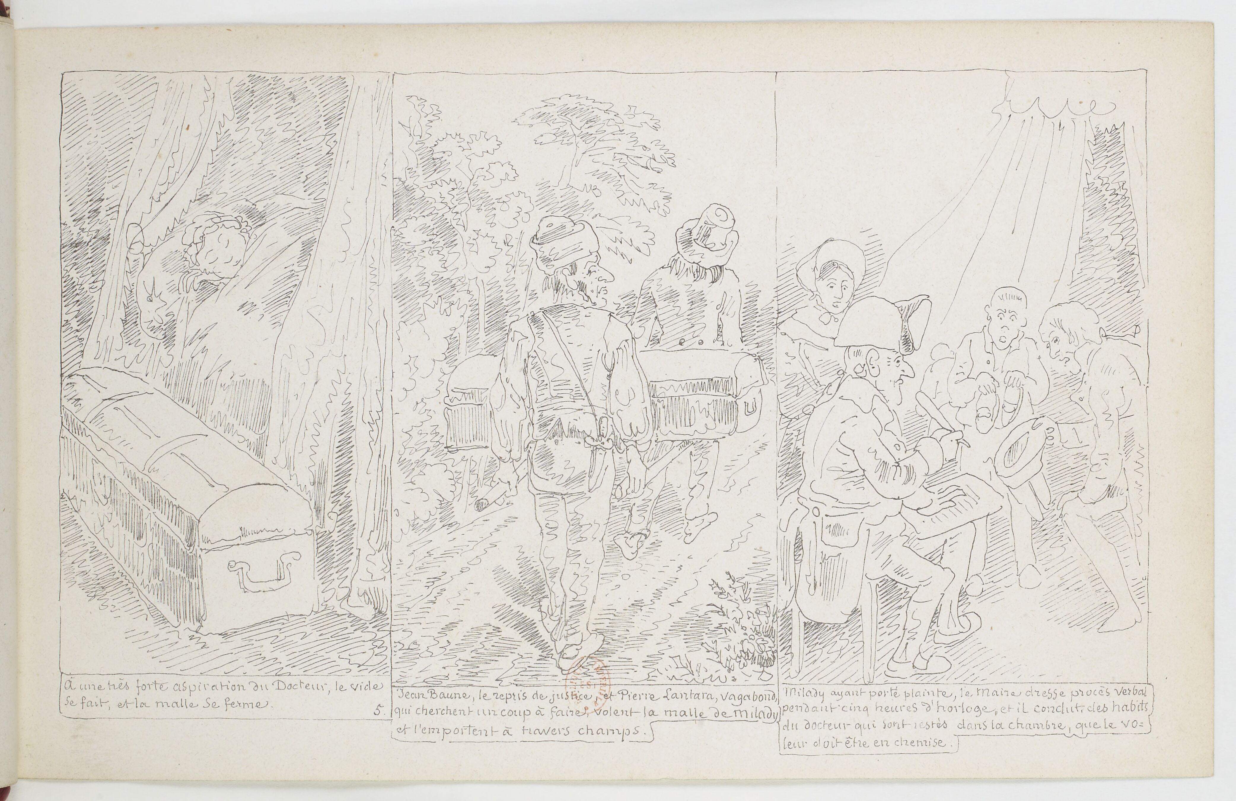 Le Docteur Festus (Rodolphe Töpffer, 1840), page 5. Domaine public. Source gallica.bnf.fr / BnF.