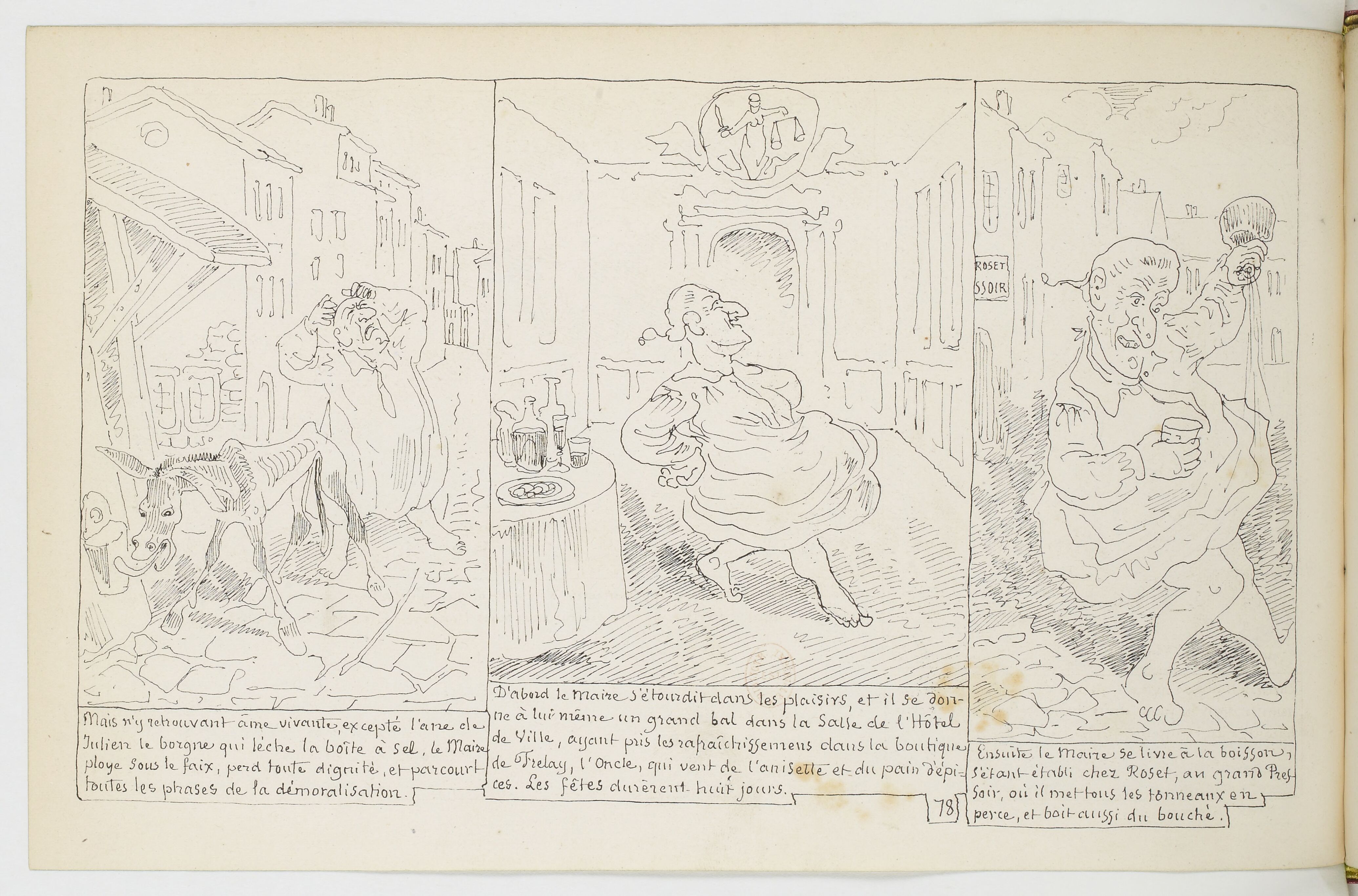 Le Docteur Festus (Rodolphe Töpffer, 1840), page 78. Domaine public. Source gallica.bnf.fr / BnF.