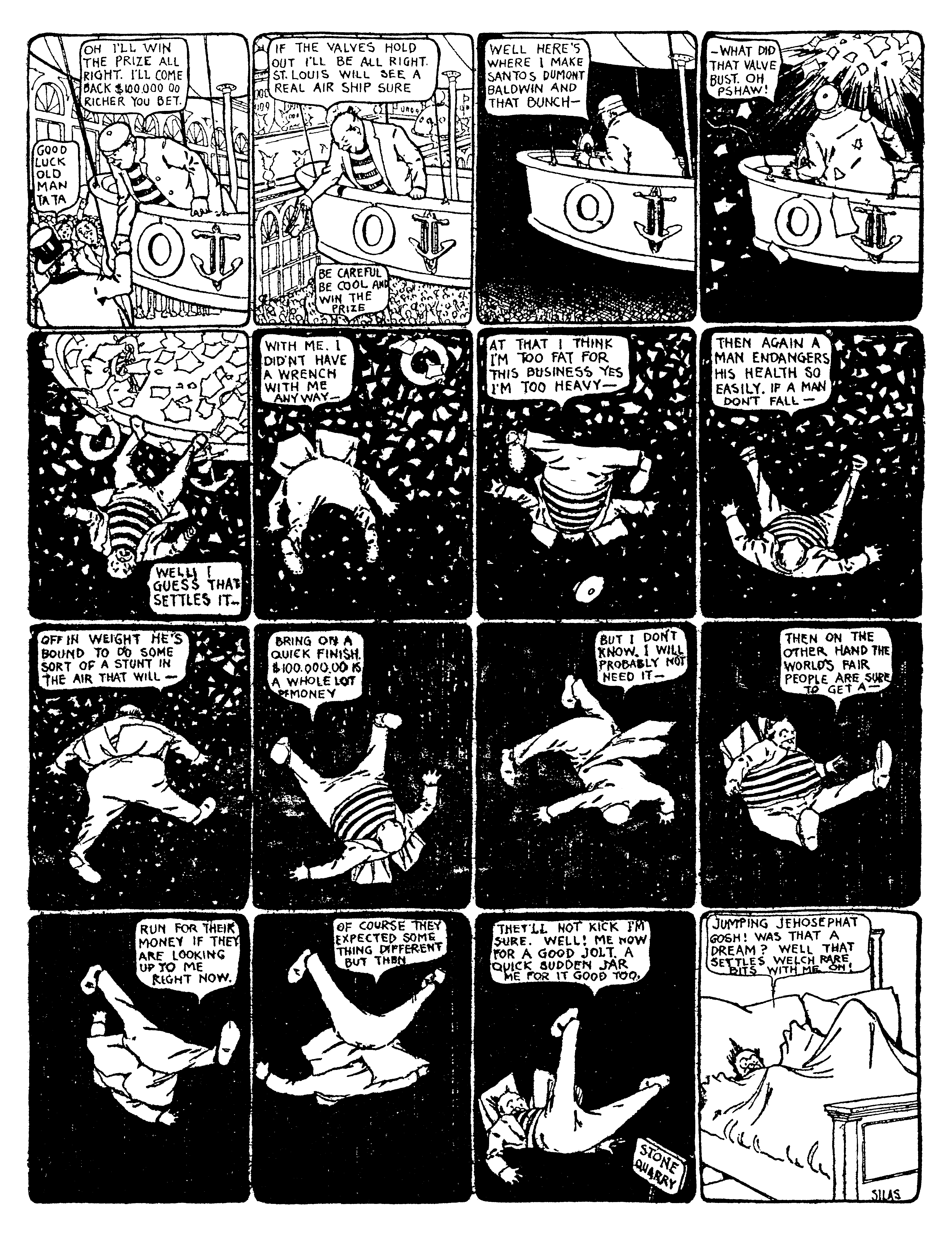 Dream of the Rarebit Fiend, strip 14 of 820. Winsor McCay (1904–1913), public domain. Scan: Internet Archive.