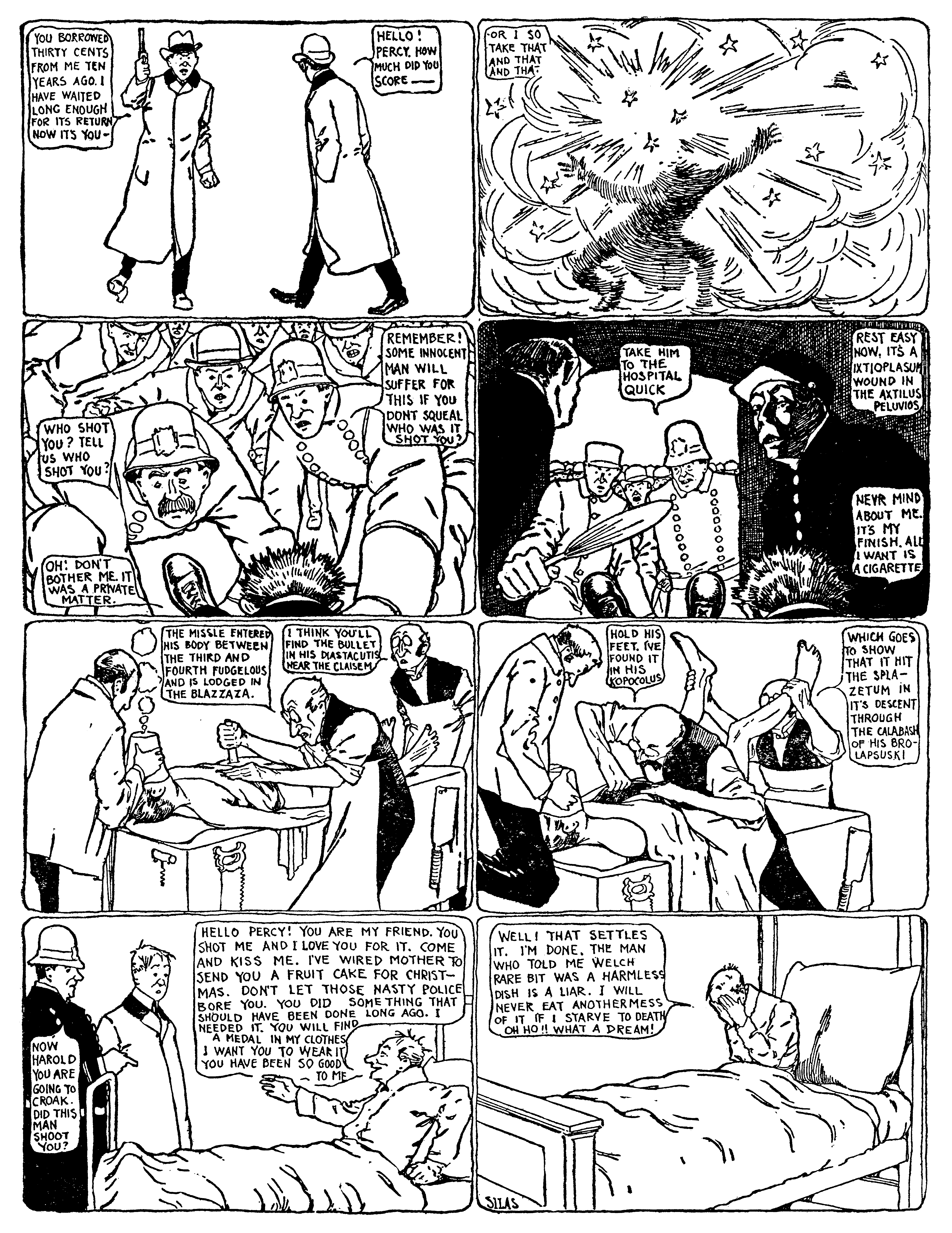 Dream of the Rarebit Fiend, strip 17 of 820. Winsor McCay (1904–1913), public domain. Scan: Internet Archive.