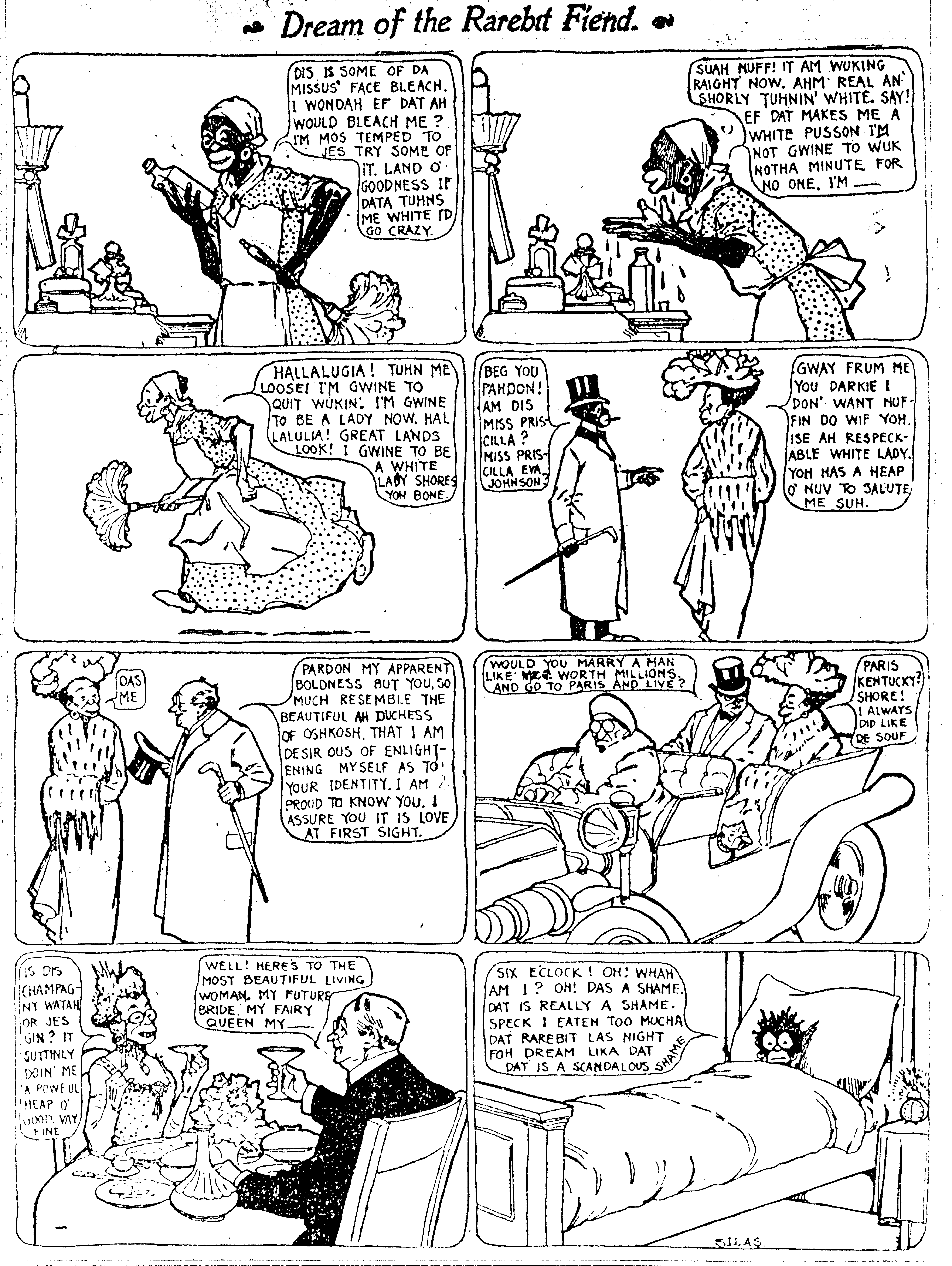 Dream of the Rarebit Fiend, strip 33 of 820. Winsor McCay (1904–1913), public domain. Scan: Internet Archive.