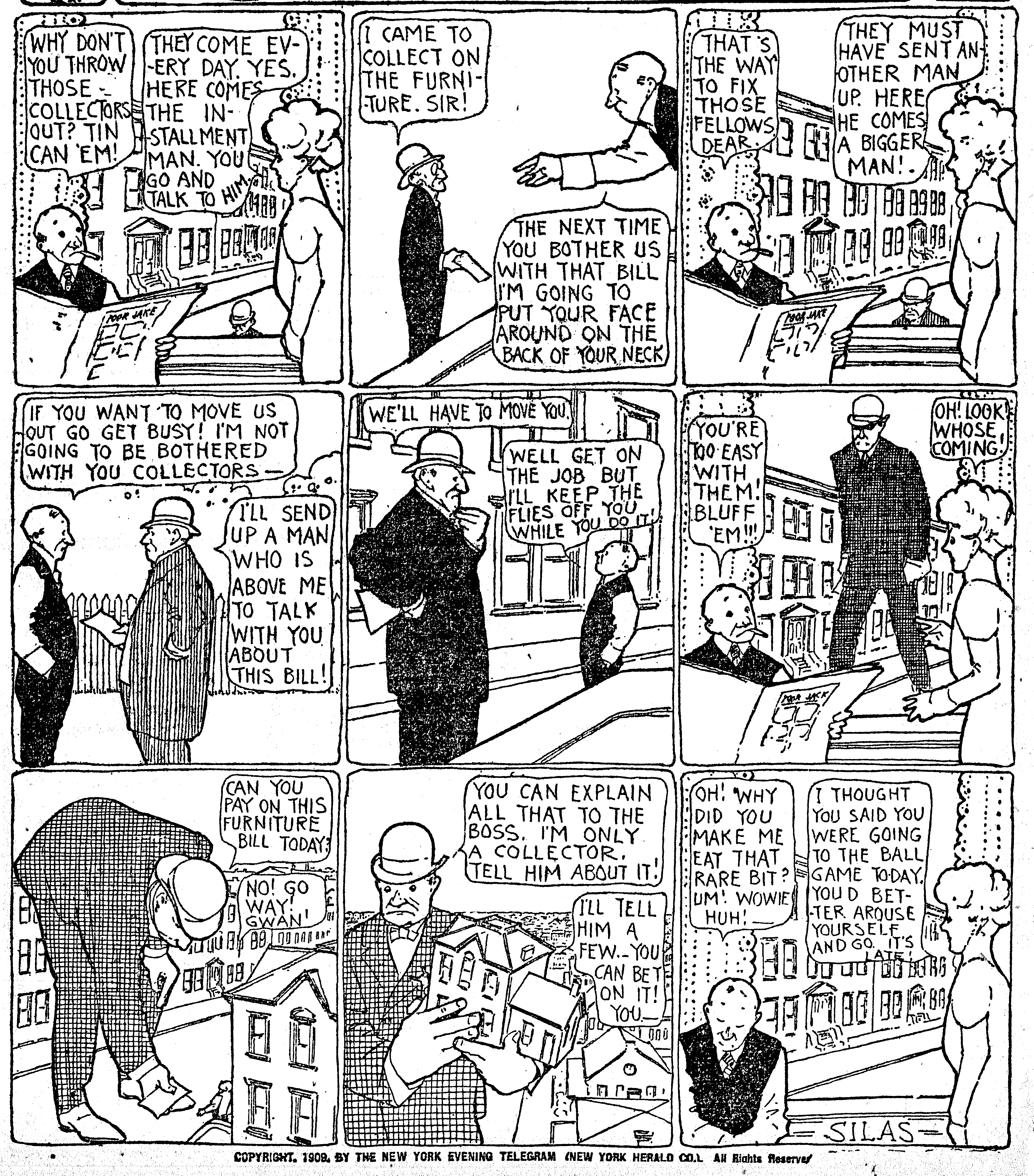 Dream of the Rarebit Fiend, strip 500 of 820. Winsor McCay (1904–1913), public domain. Scan: Internet Archive.