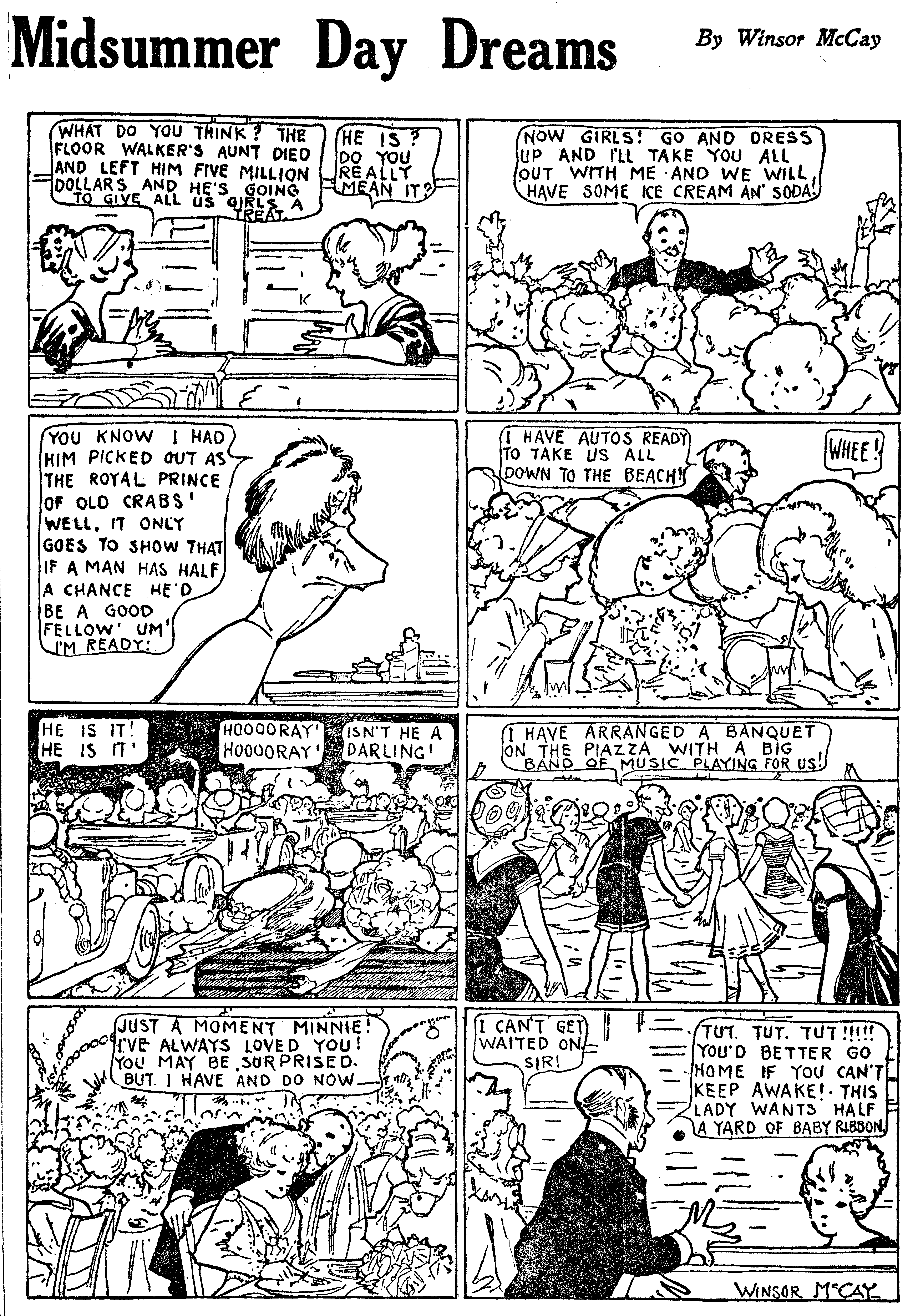 Dream of the Rarebit Fiend, strip 623 of 820. Winsor McCay (1904–1913), public domain. Scan: Internet Archive.