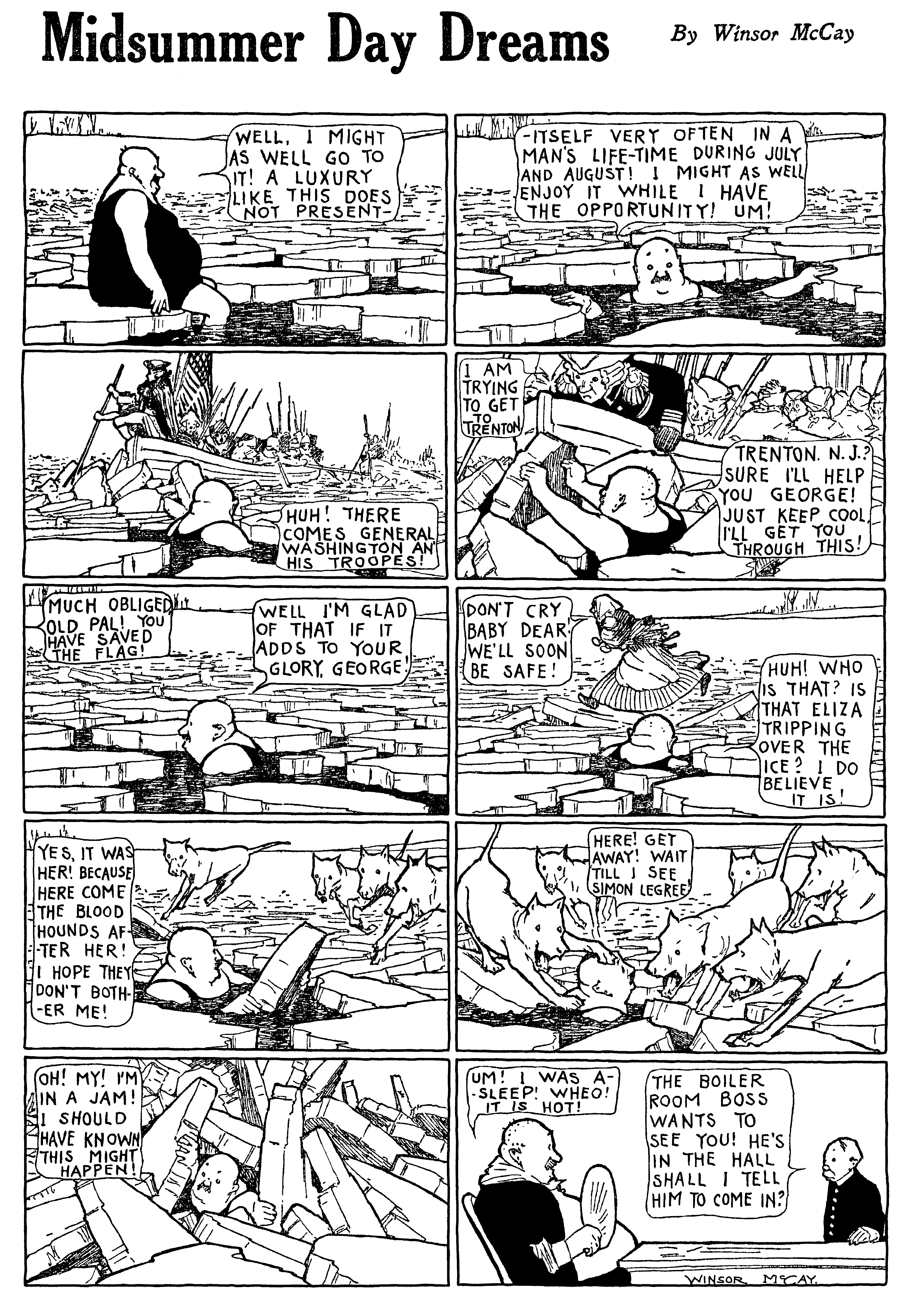 Dream of the Rarebit Fiend, strip 629 of 820. Winsor McCay (1904–1913), public domain. Scan: Internet Archive.