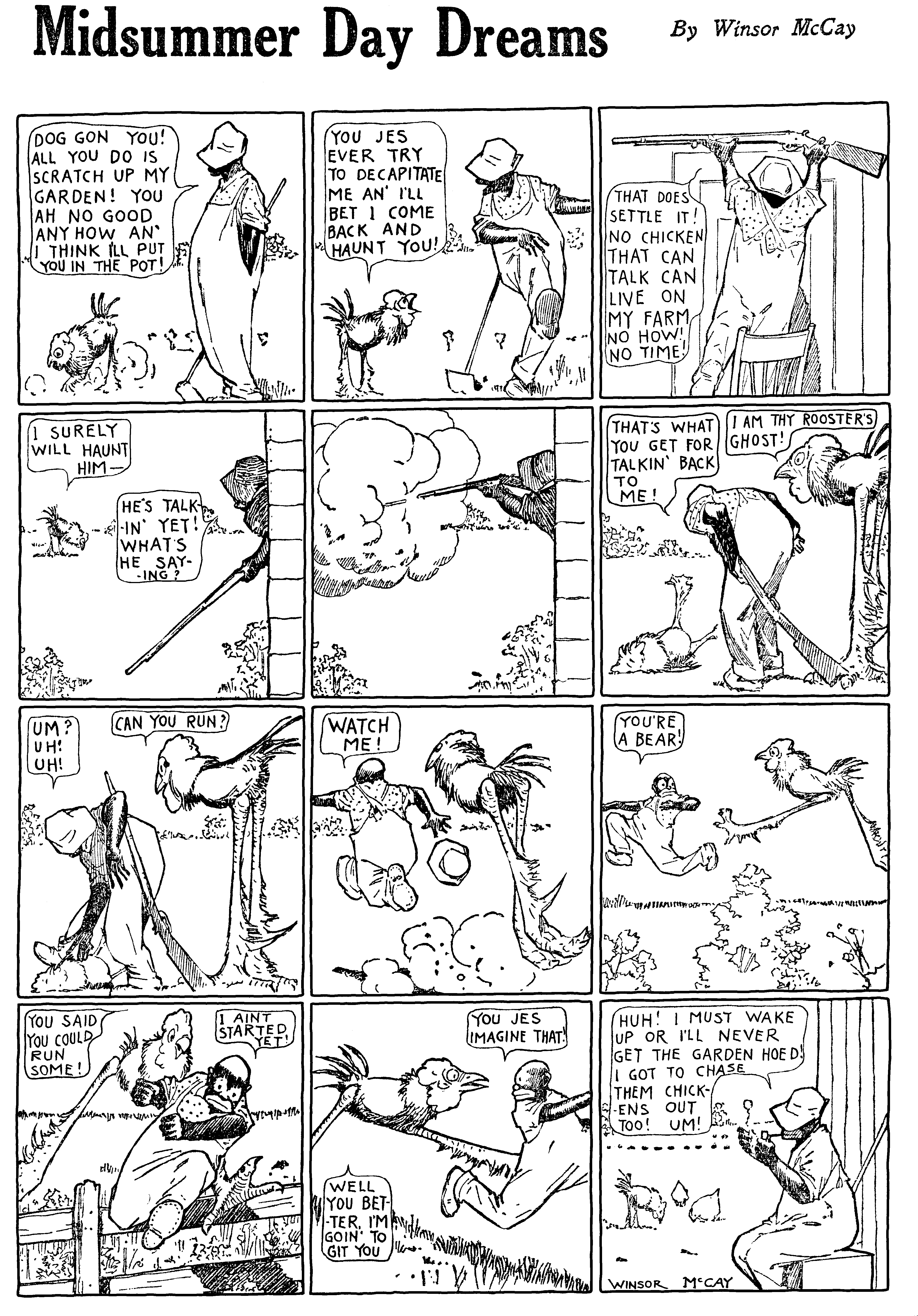 Dream of the Rarebit Fiend, strip 630 of 820. Winsor McCay (1904–1913), public domain. Scan: Internet Archive.