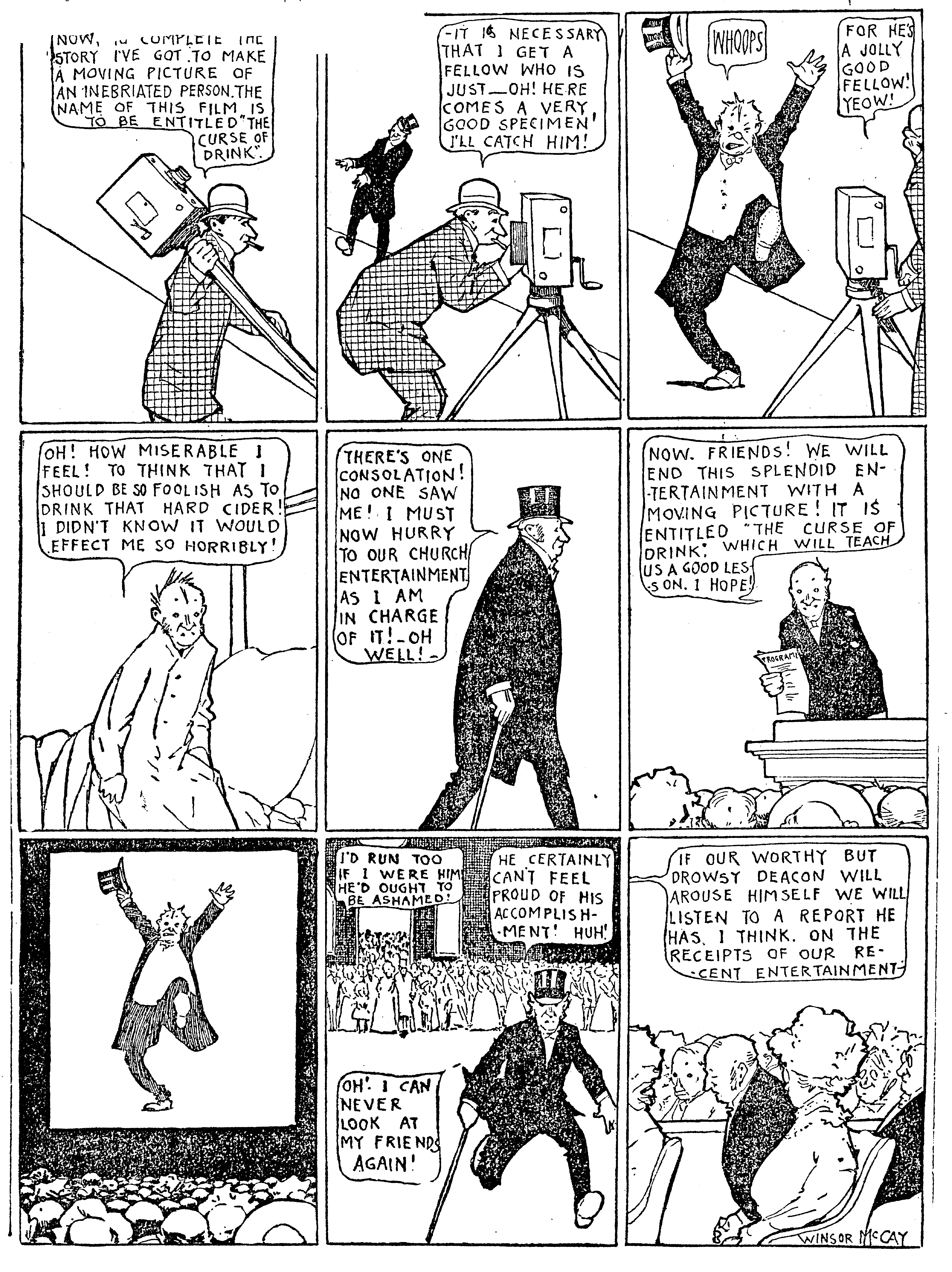 Dream of the Rarebit Fiend, strip 638 of 820. Winsor McCay (1904–1913), public domain. Scan: Internet Archive.