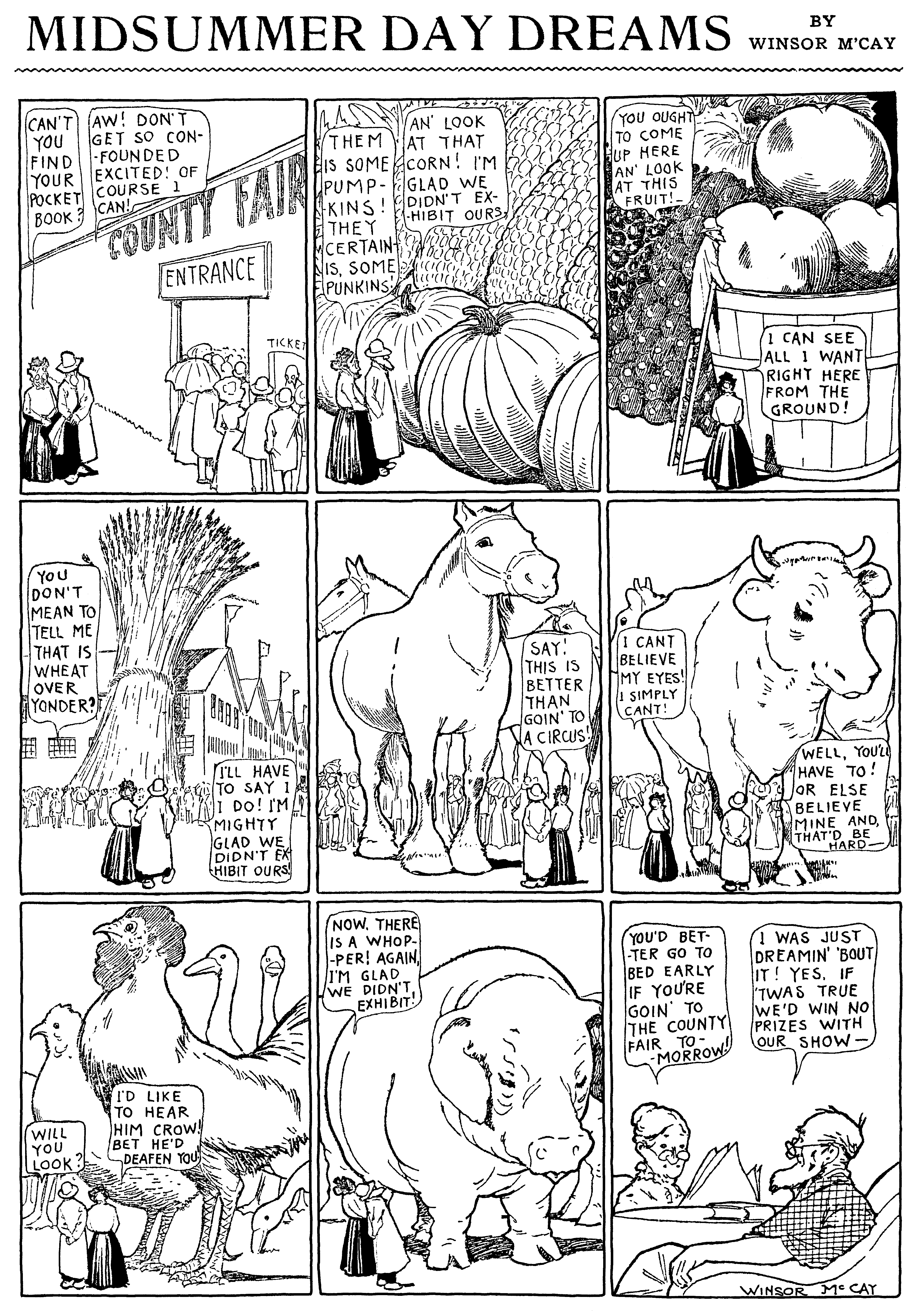 Dream of the Rarebit Fiend, strip 662 of 820. Winsor McCay (1904–1913), public domain. Scan: Internet Archive.