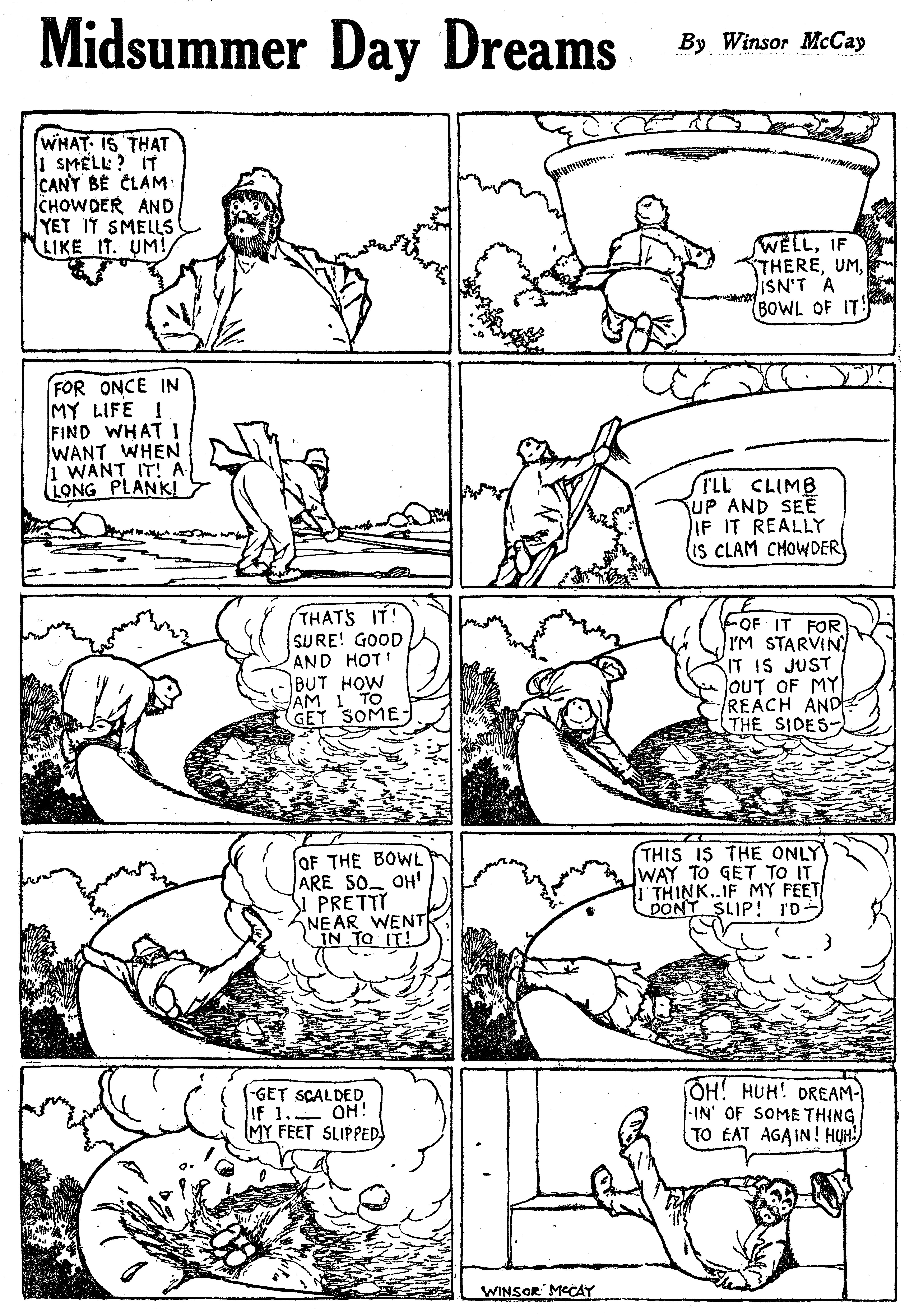 Dream of the Rarebit Fiend, strip 670 of 820. Winsor McCay (1904–1913), public domain. Scan: Internet Archive.