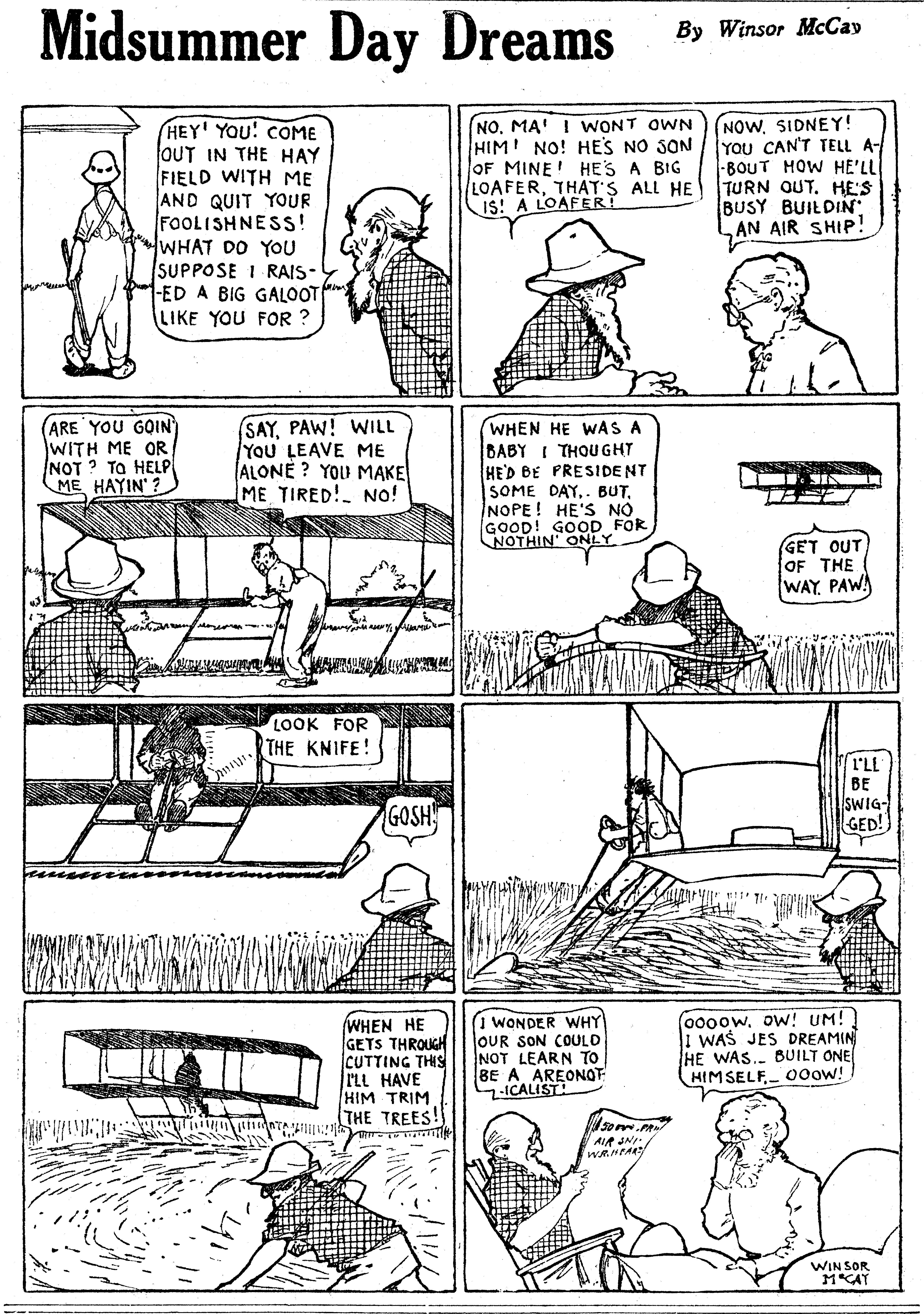 Dream of the Rarebit Fiend, strip 676 of 820. Winsor McCay (1904–1913), public domain. Scan: Internet Archive.
