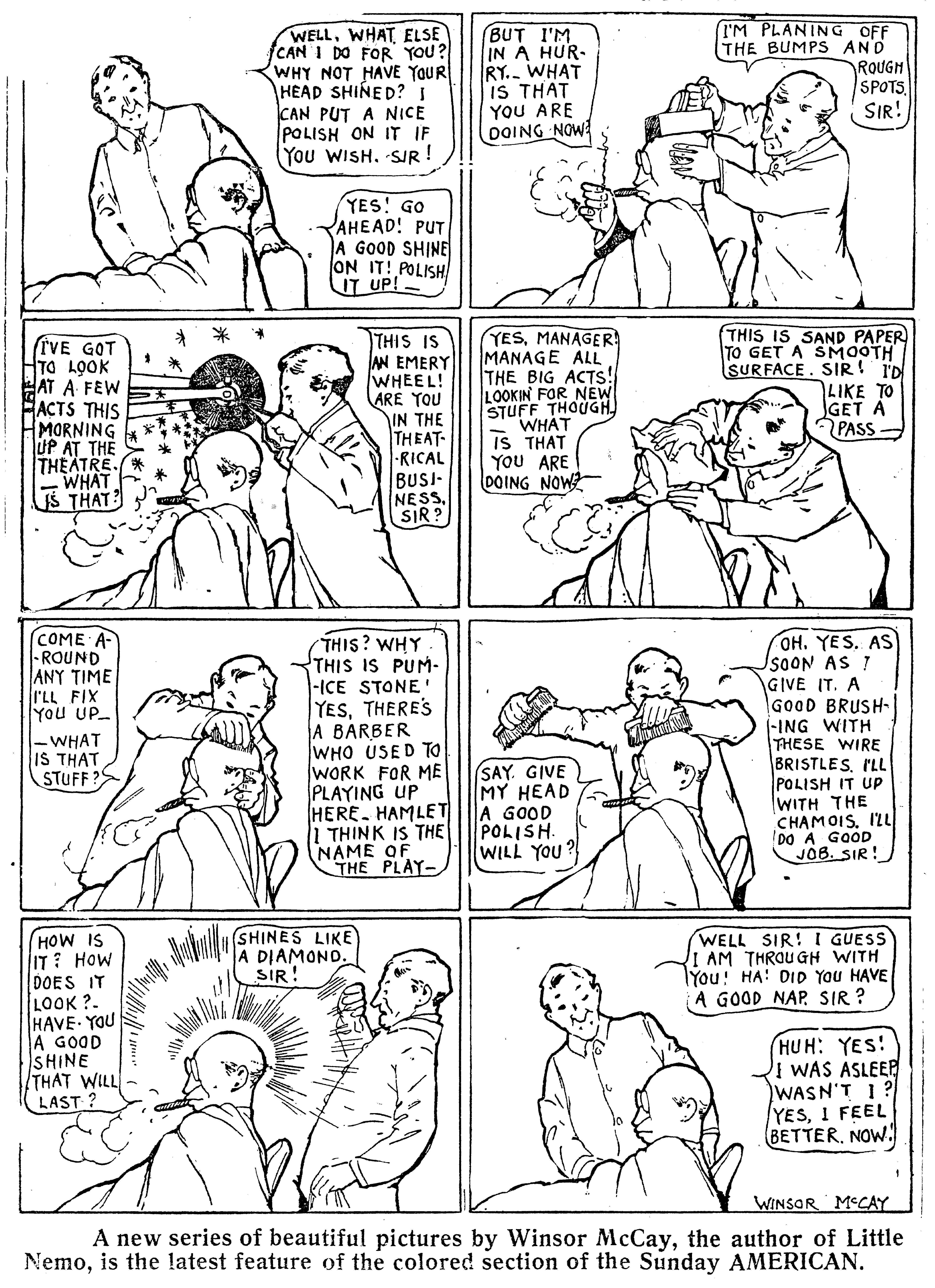 Dream of the Rarebit Fiend, strip 686 of 820. Winsor McCay (1904–1913), public domain. Scan: Internet Archive.