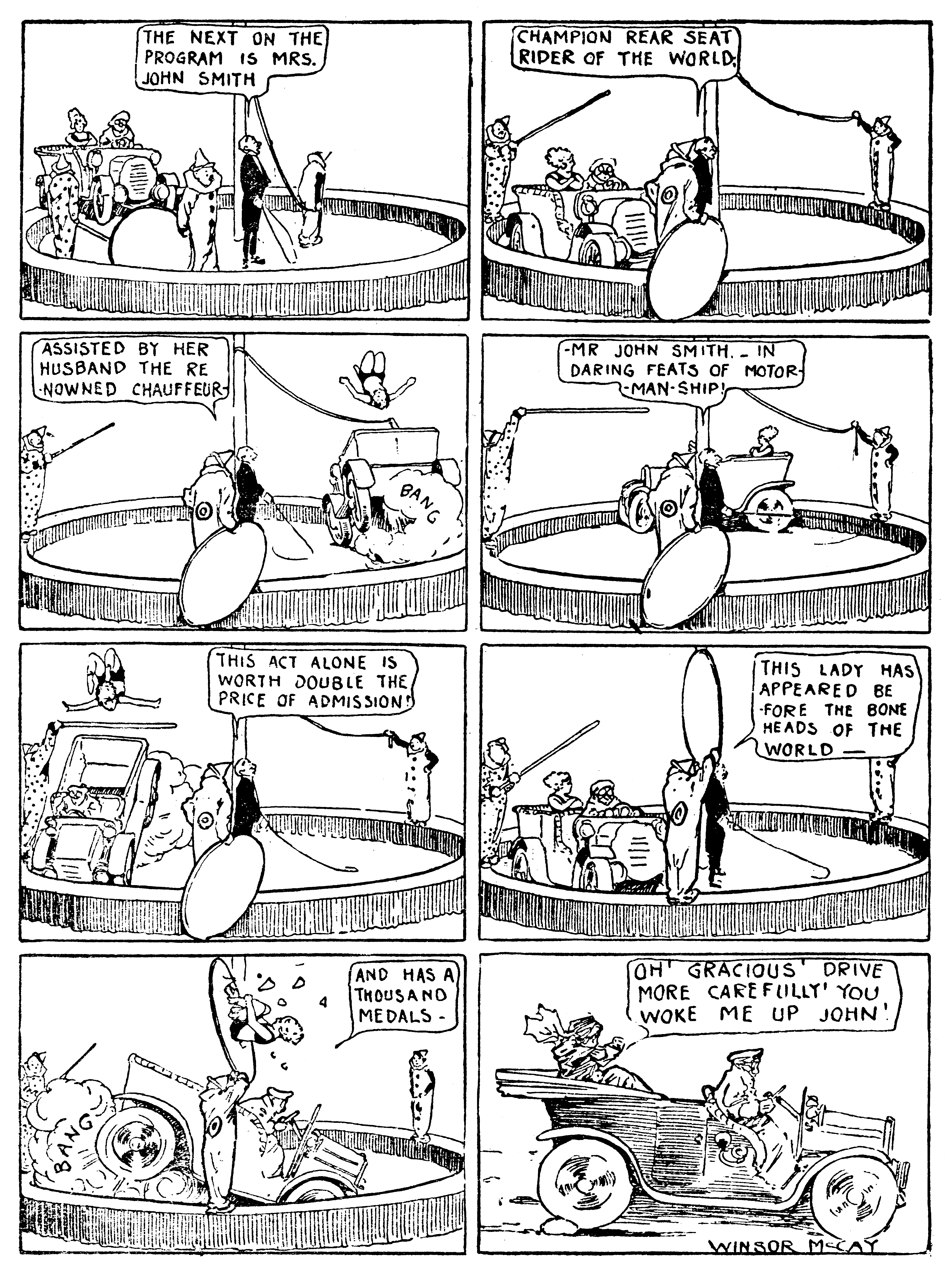 Dream of the Rarebit Fiend, strip 796 of 820. Winsor McCay (1904–1913), public domain. Scan: Internet Archive.