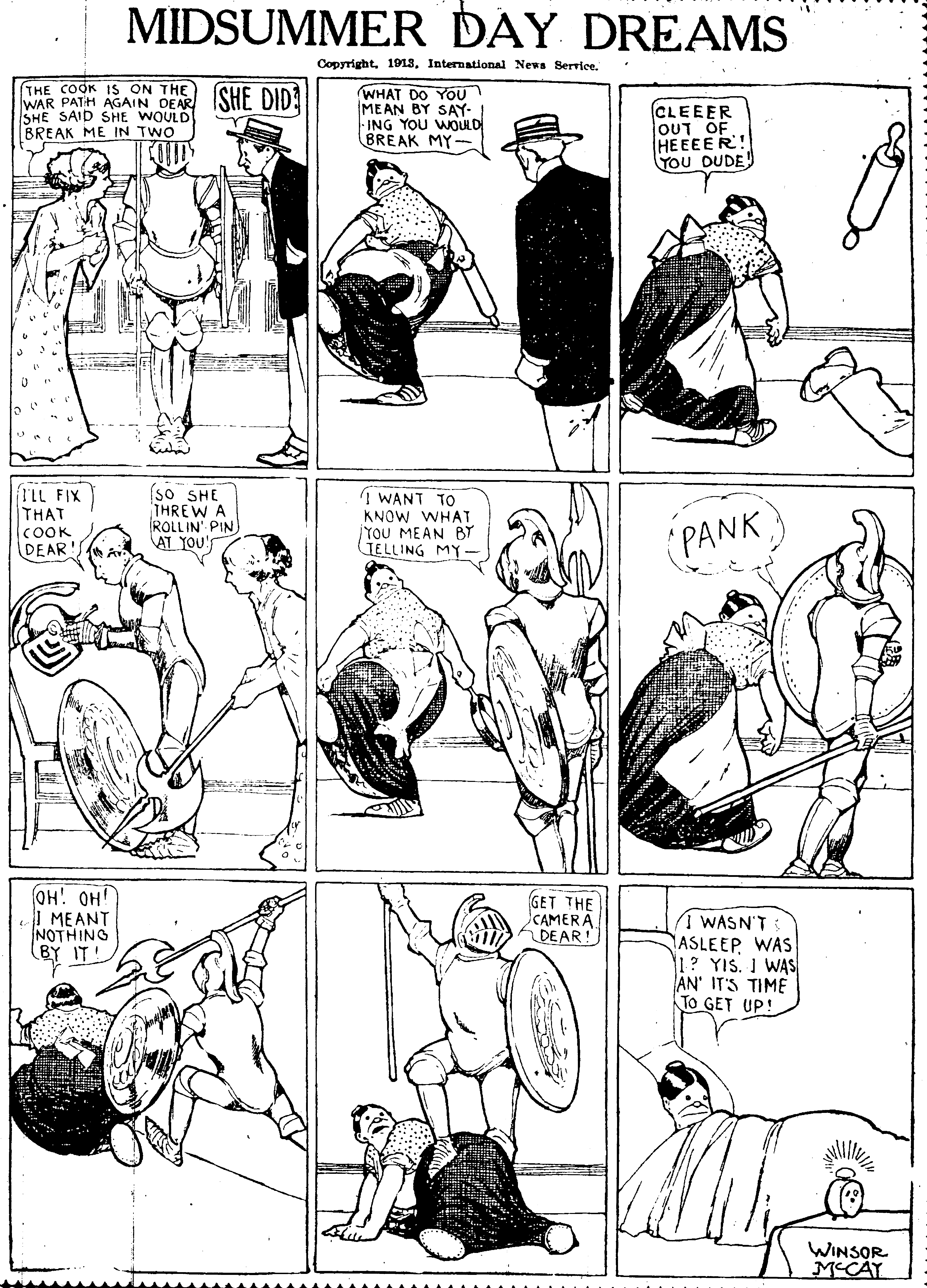 Dream of the Rarebit Fiend, strip 807 of 820. Winsor McCay (1904–1913), public domain. Scan: Internet Archive.